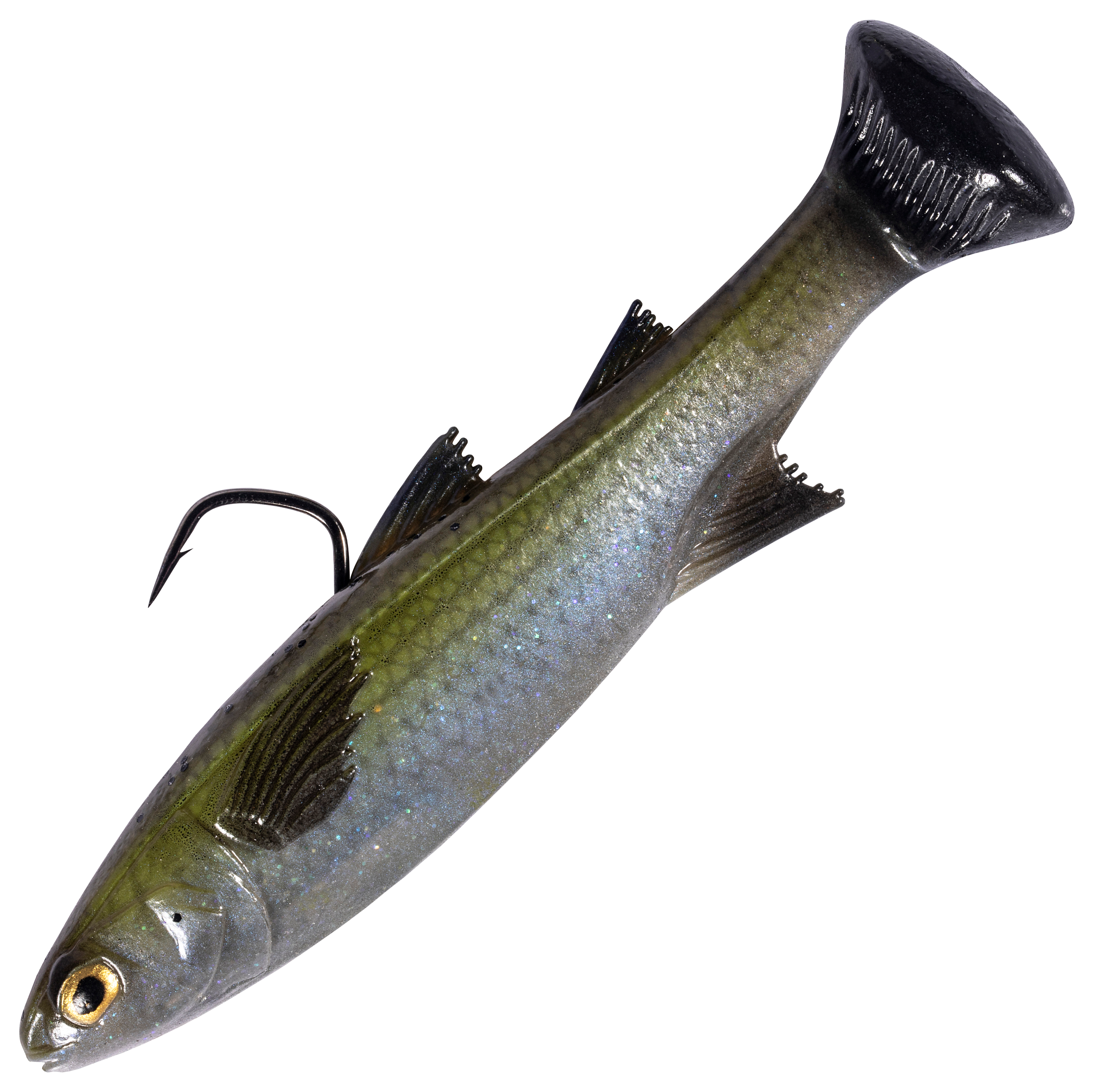 Image of "Z-Man Mulletron LT Fast-Sinking Swimbait - Mossback - 4-1/2"" - 1-1/4 oz."