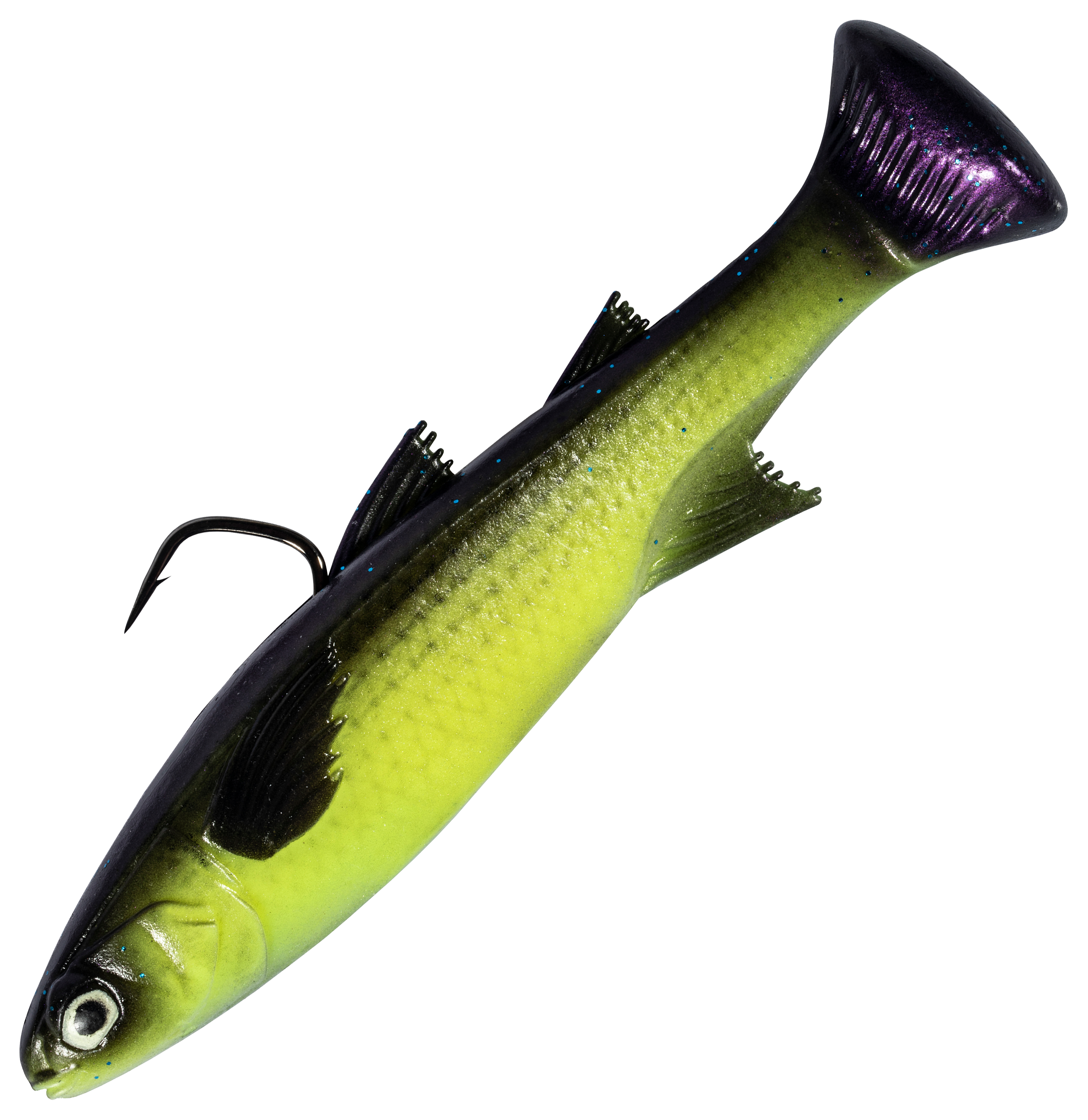 Image of "Z-Man Mulletron LT Fast-Sinking Swimbait - Bayou Tiger - 6"" - 2-1/2 oz."