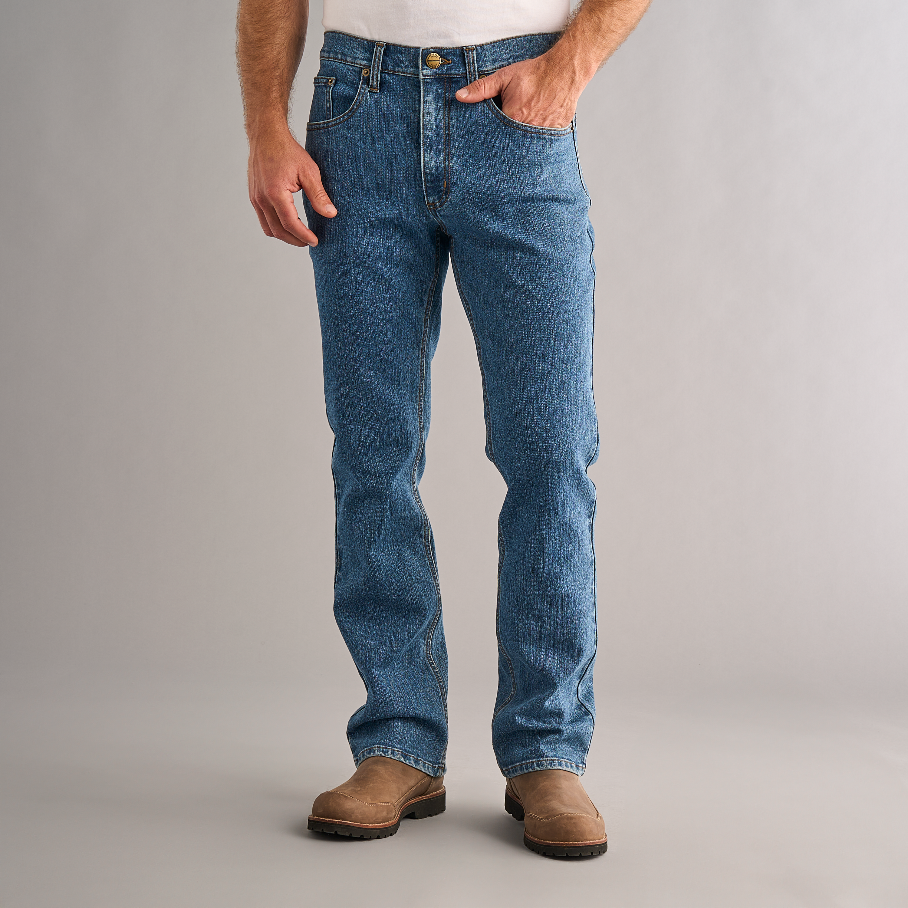 RedHead Classic Flex Denim Jeans - Mid Wash