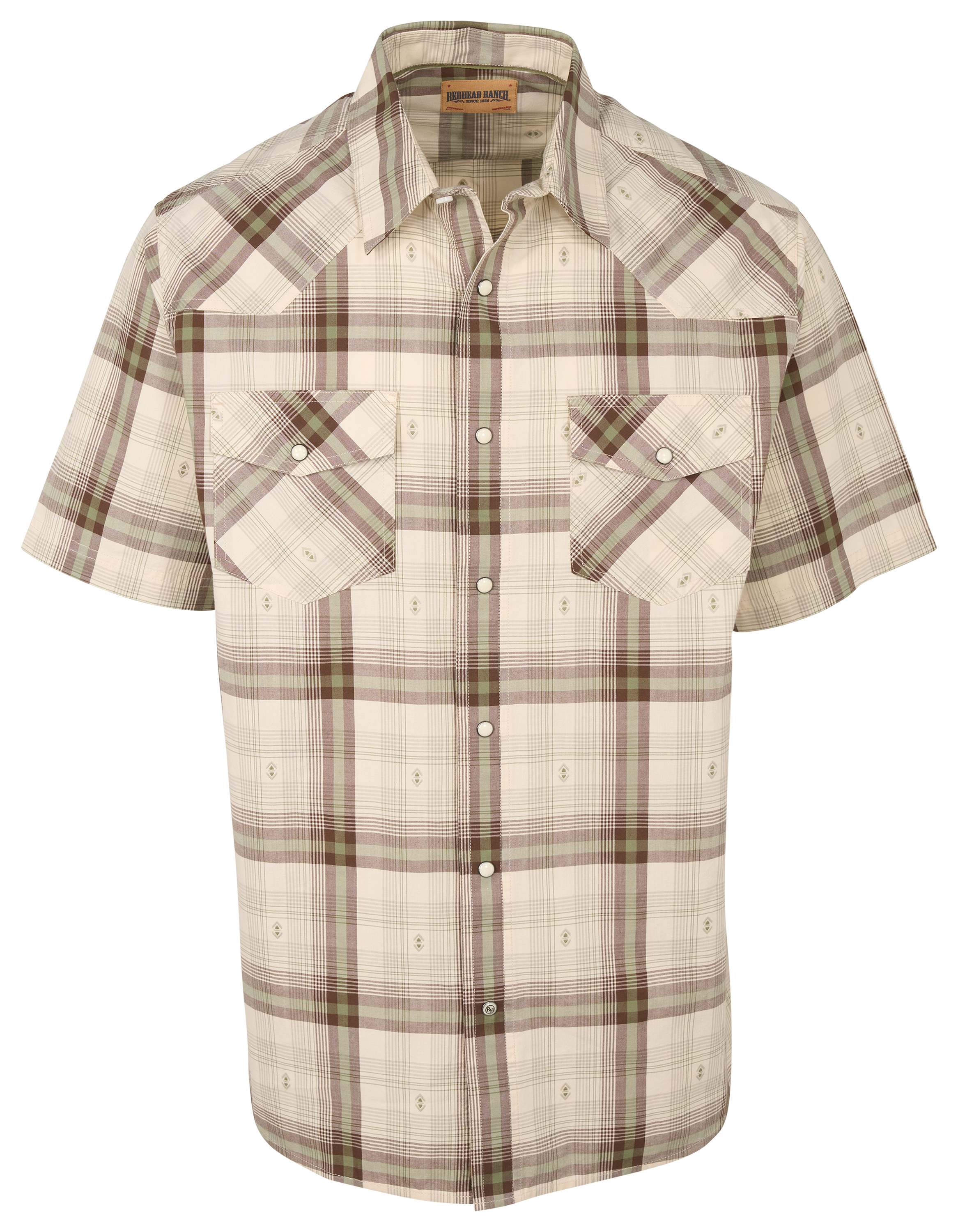 Image of RedHead Ranch Jasper County Short-Sleeve Shirt - Dark Earth