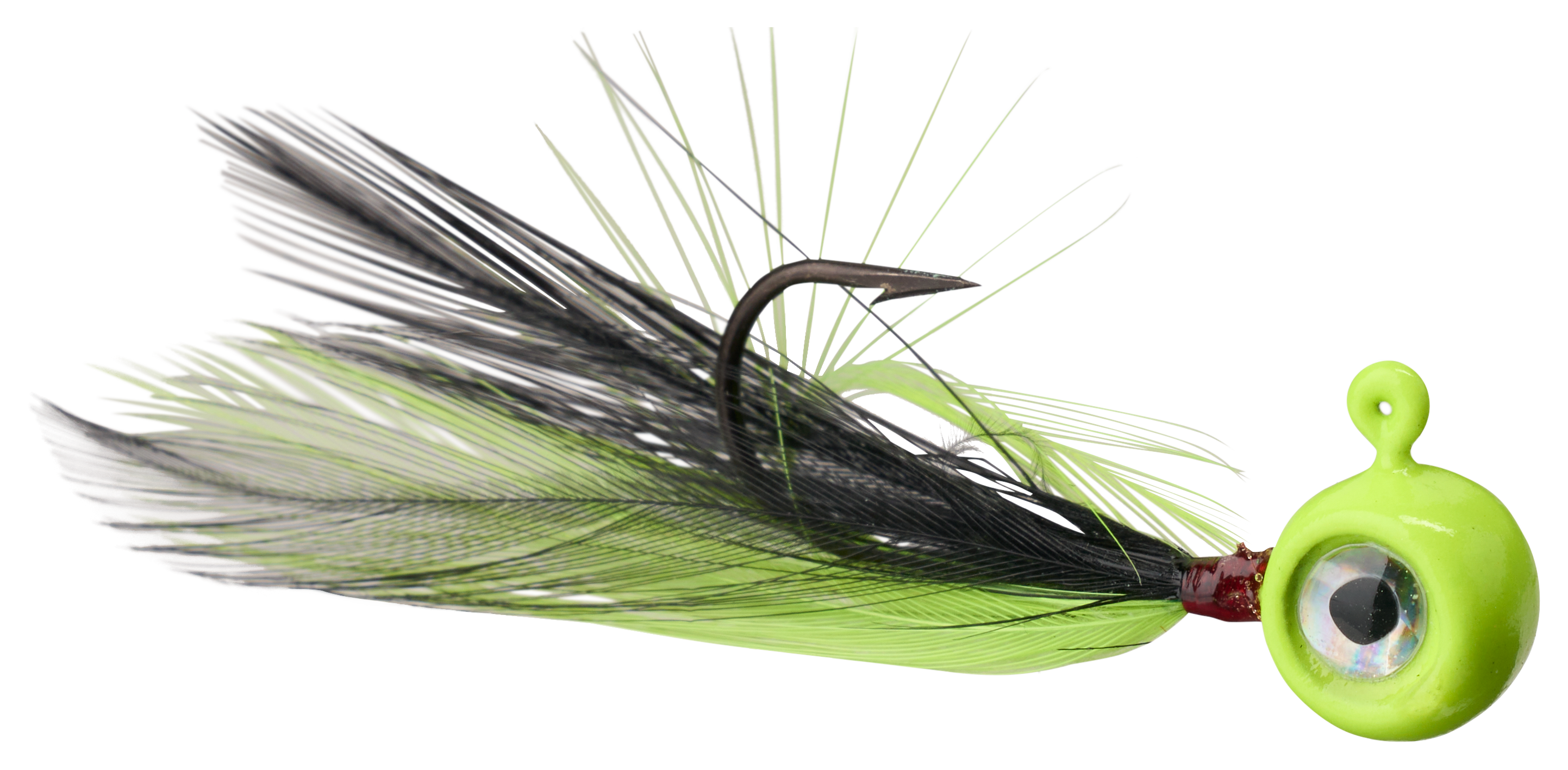 Image of VMC Moon Fly Jig - 1/16 oz. - Glow Chartreuse