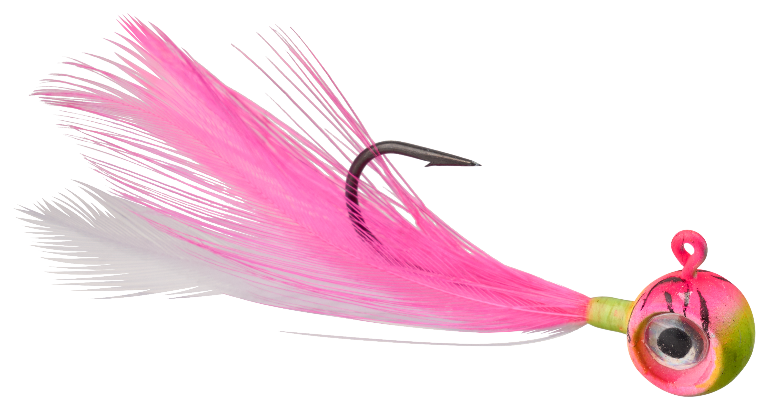 Image of VMC Moon Fly Jig - 1/16 oz. - Pink Fire UV