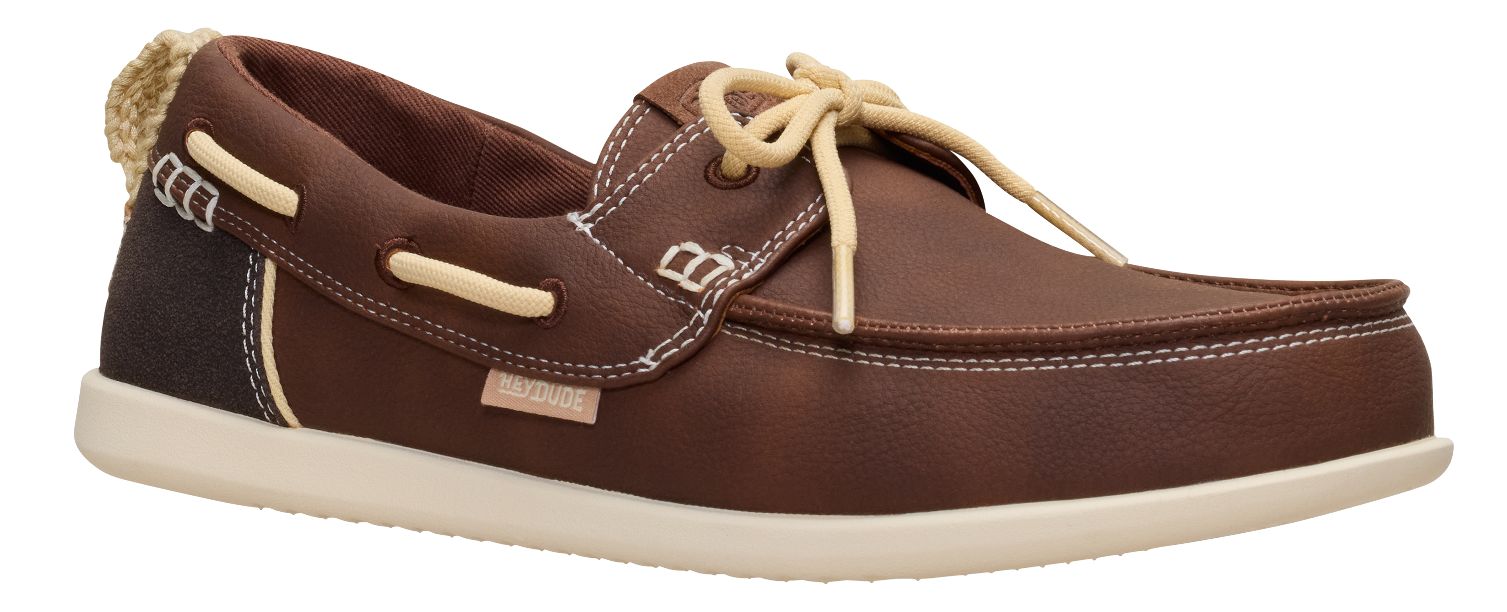Image of HEYDUDE Harbor Breeze Lo Classic Boat Shoes for Women - Brown