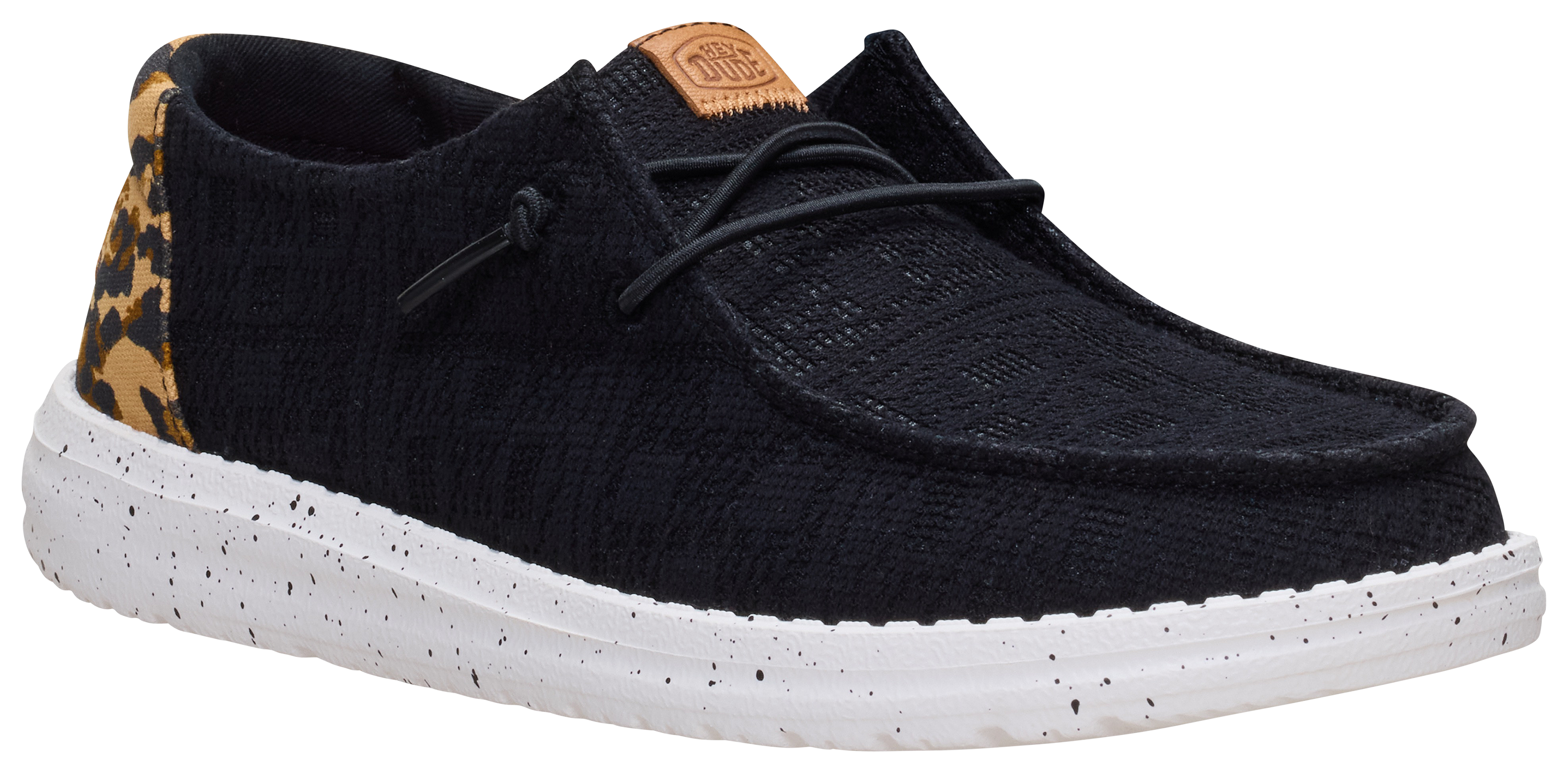 Image of HEYDUDE Wendy Wildcat Casual Shoes for Women - Black - 10M