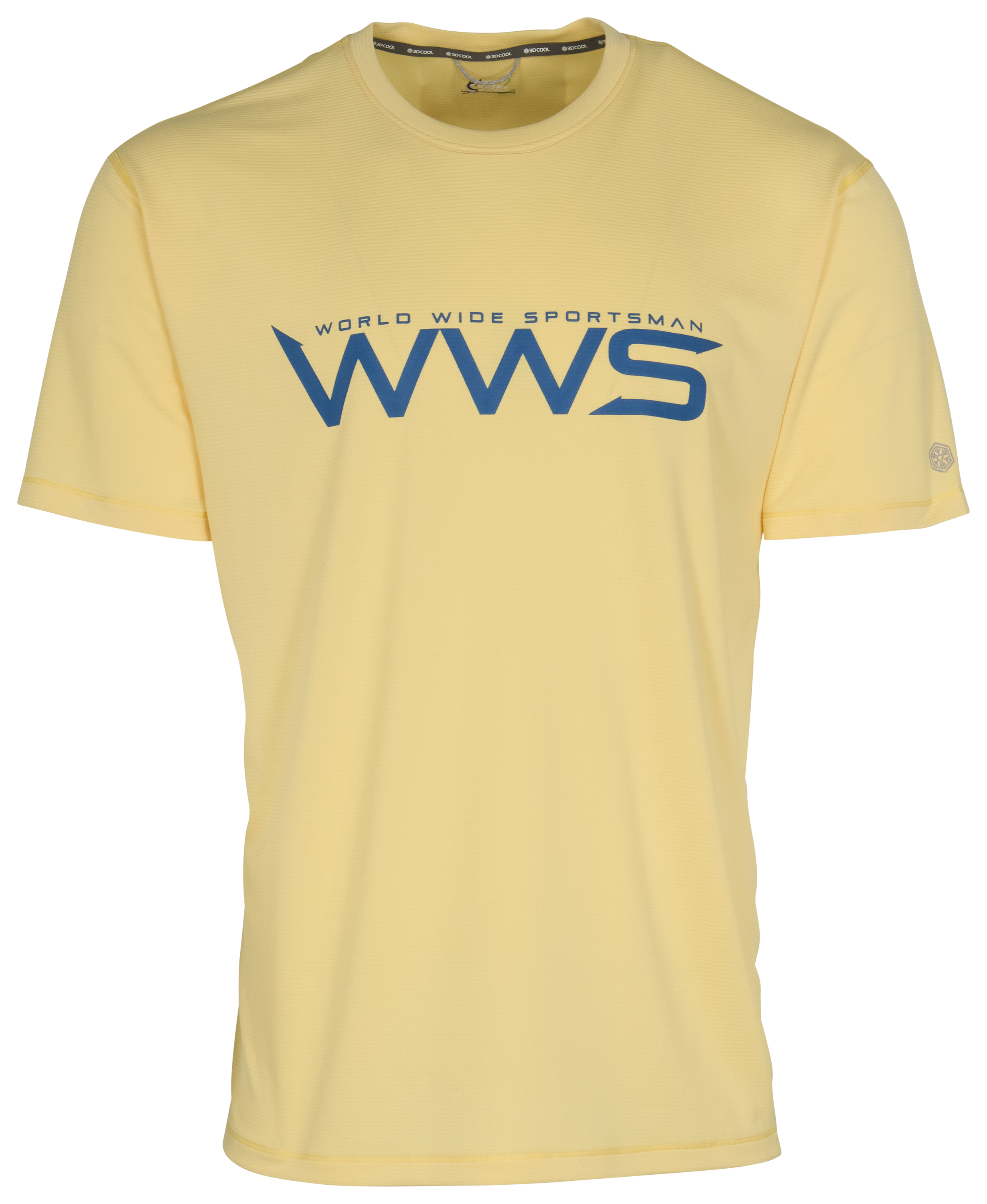 Image of World Wide Sportsman Graphic Casting 3D Cool Short-Sleeve T-Shirt - Pale Yellow
