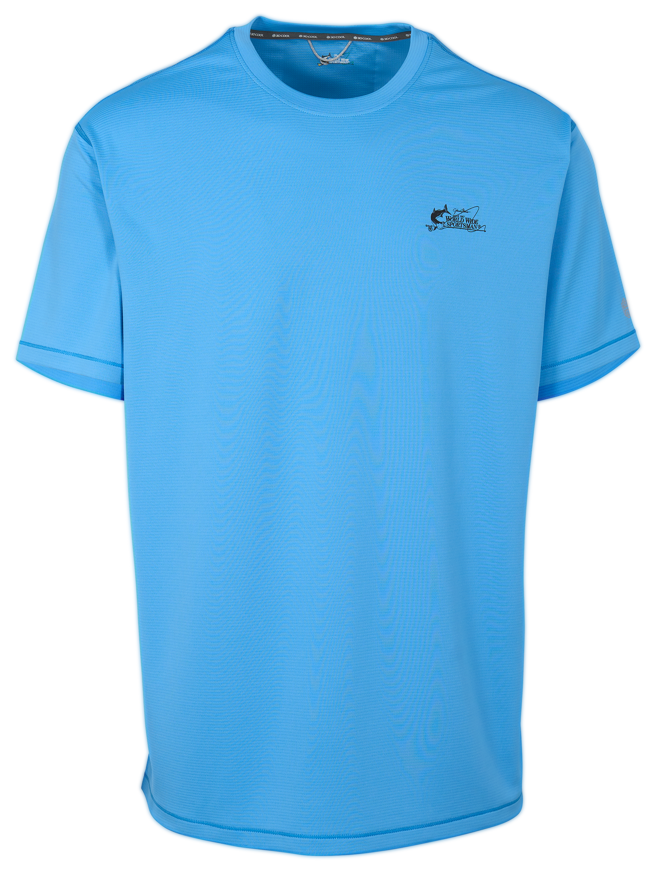 Image of World Wide Sportsman Graphic Casting 3D Cool Short-Sleeve T-Shirt - Azure Blue