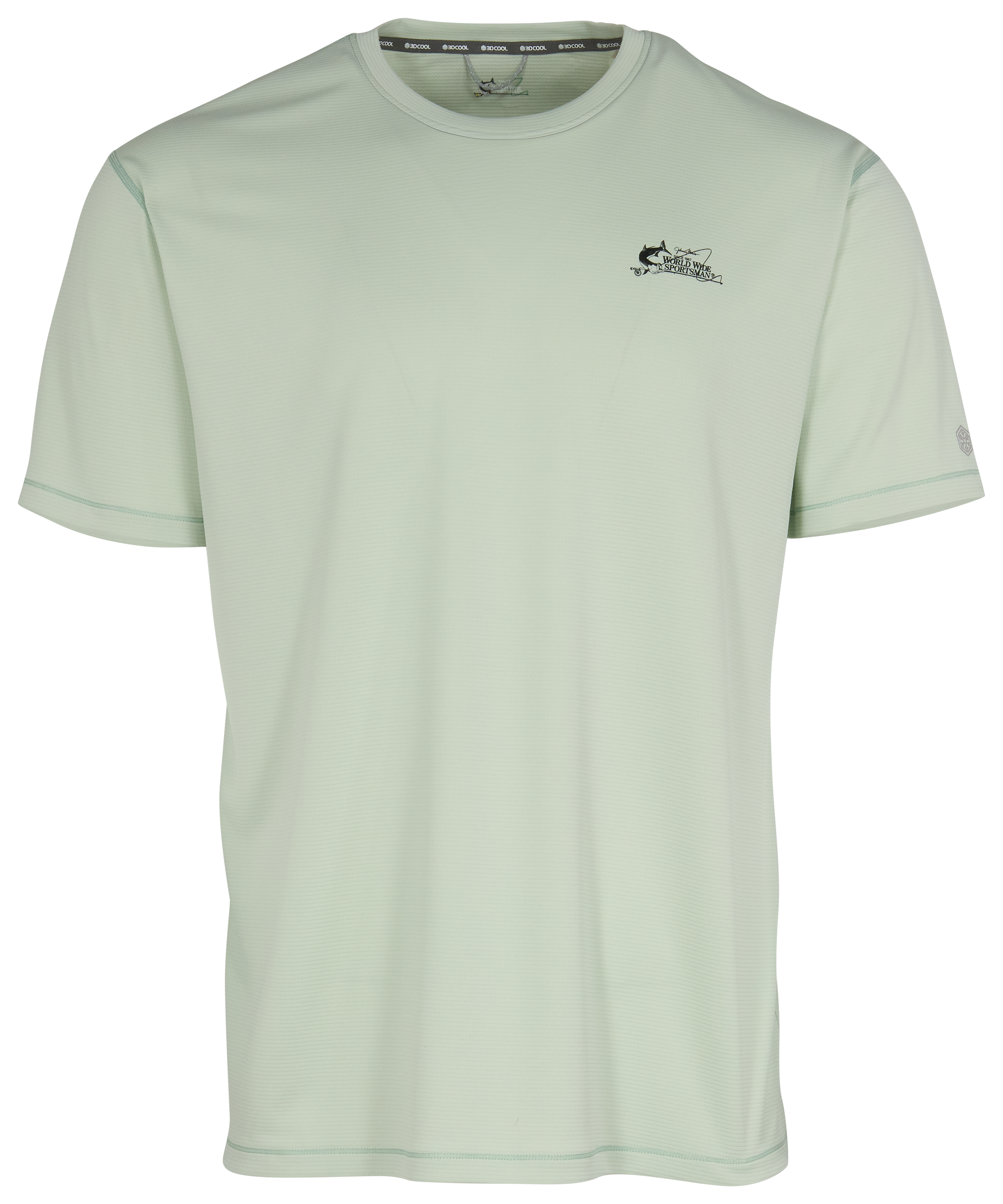 Image of World Wide Sportsman Graphic Casting 3D Cool Short-Sleeve T-Shirt - Green Lily