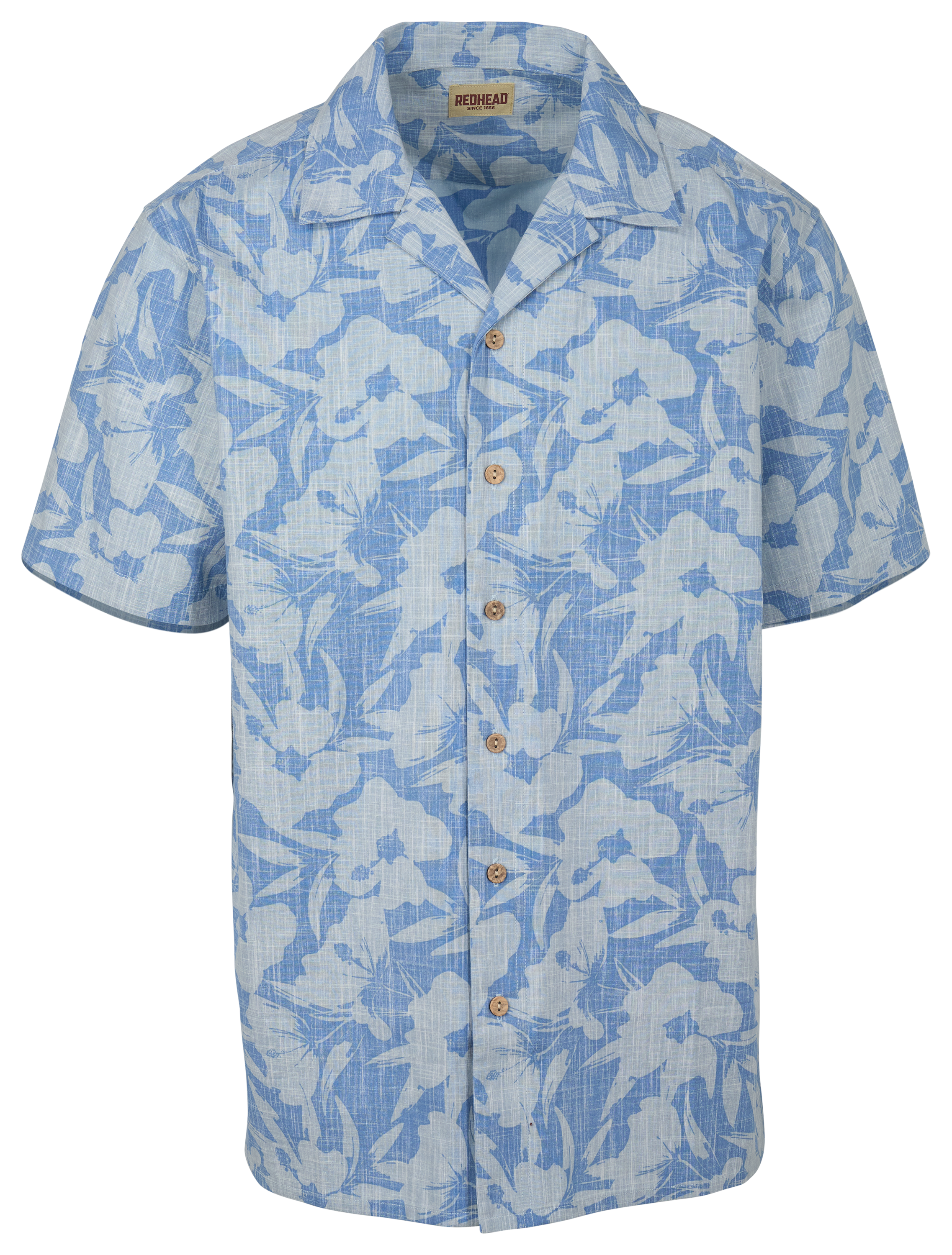 Image of RedHead Resort Short-Sleeve Button-Down Shirt - Marina Hibiscus