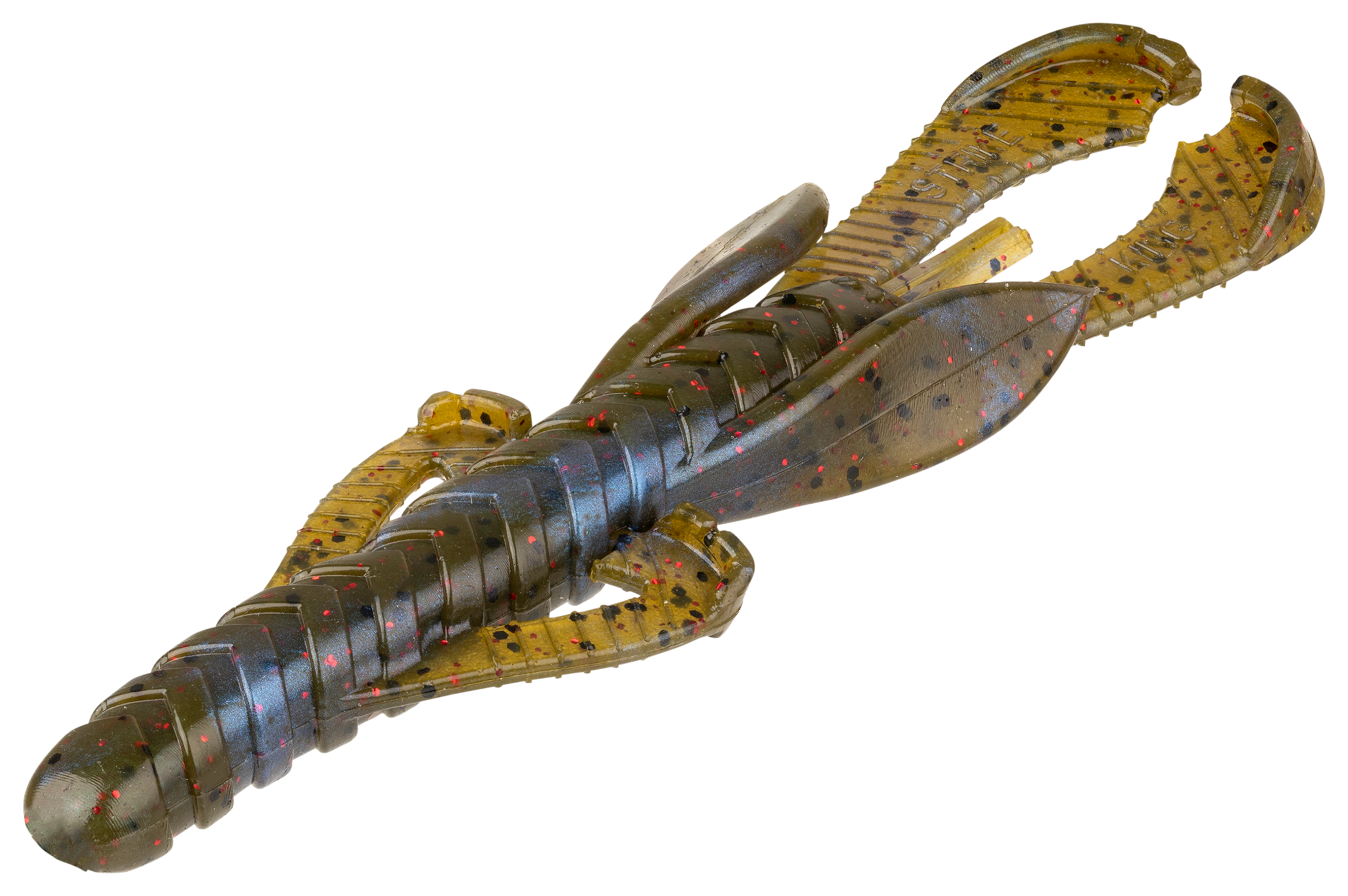 Image of "Strike King Rage Hawg - Blue Craw Red Flake - 4"""