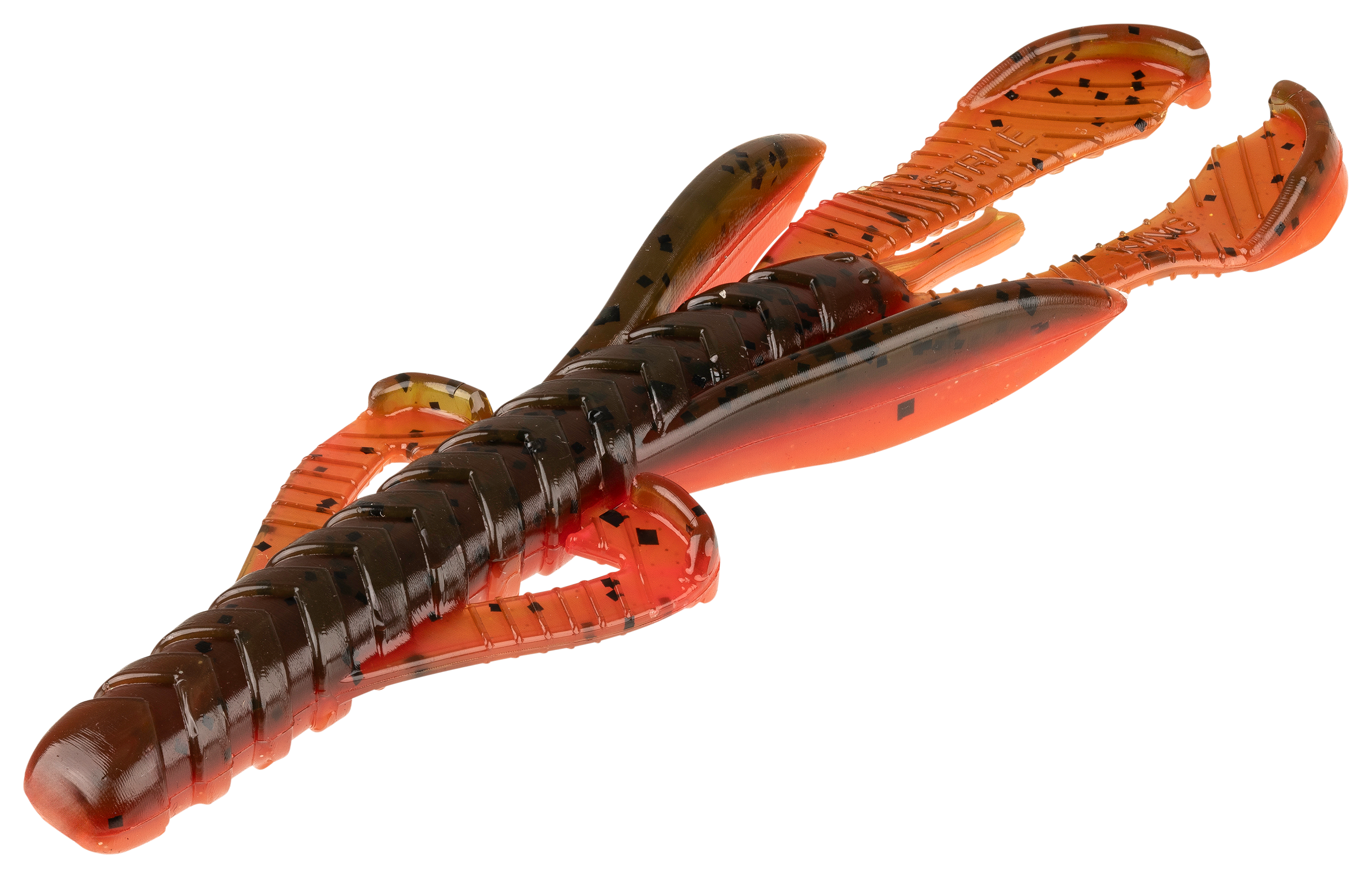 Image of "Strike King Rage Hawg - Fire Pumpkin - 4"""