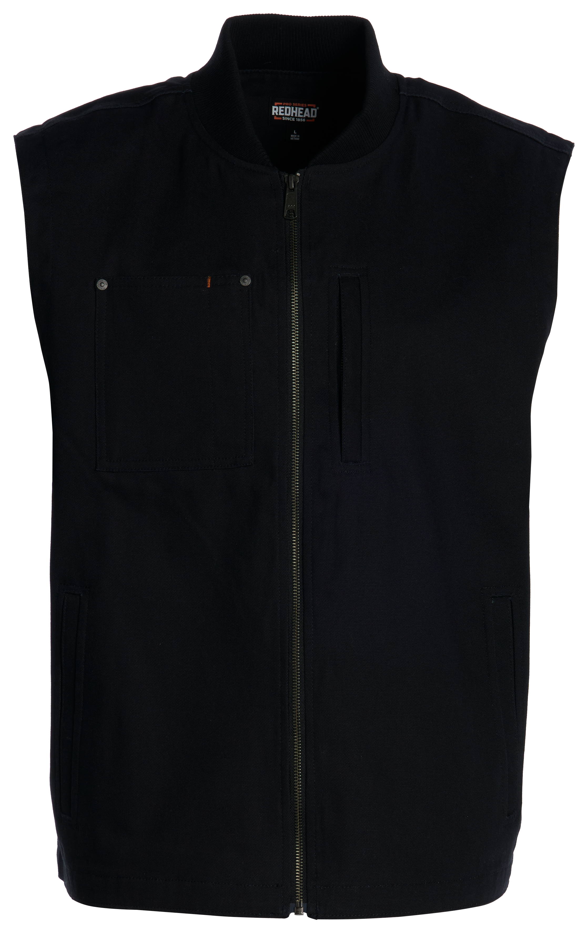 RedHead Pro Series Phillips Ribbed Collar Vest - Black