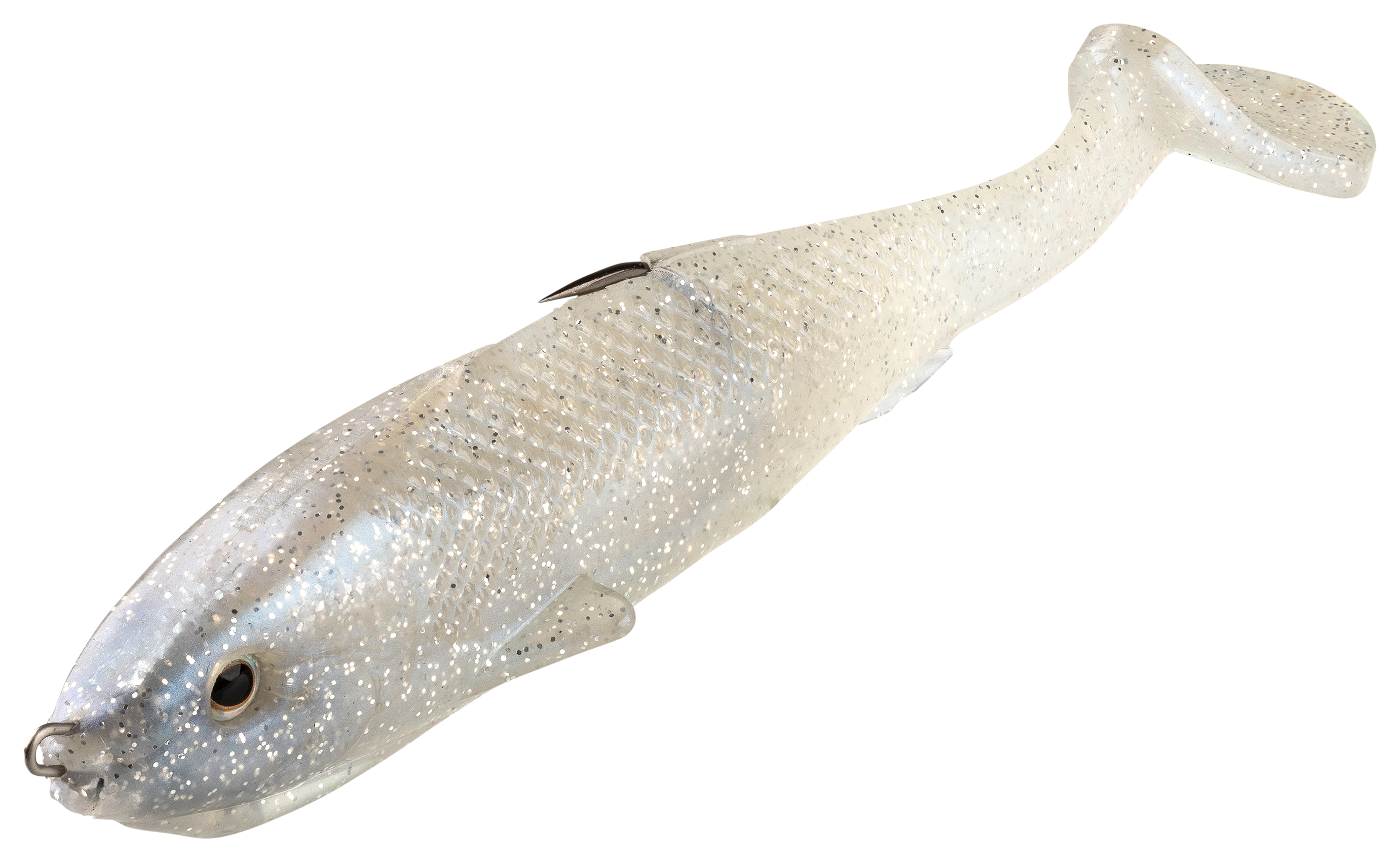 Image of "Strike King Final Copy Weedless Swimbait - Pearl - 4-3/4"""