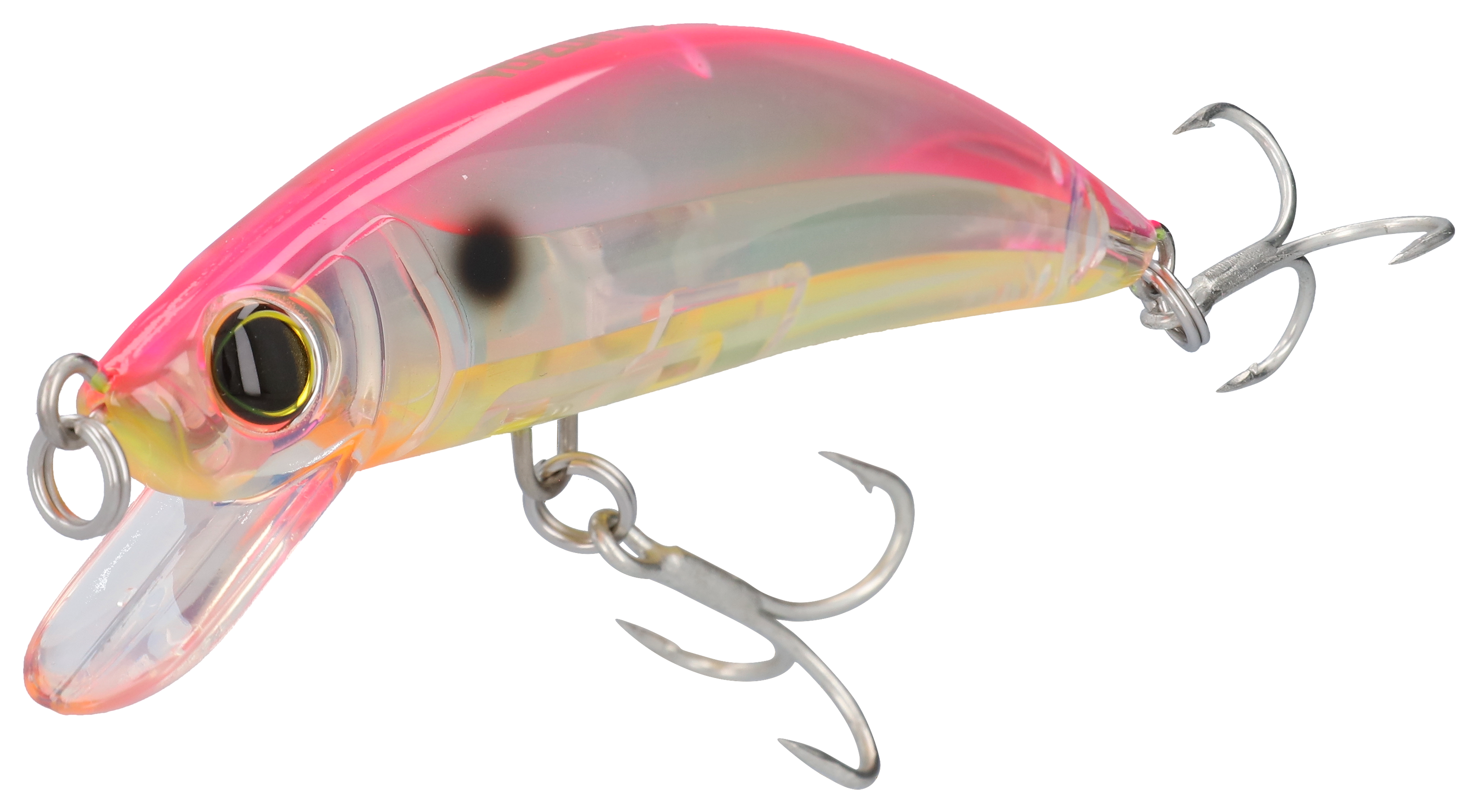 Image of "Yo-Zuri Floating 3D Inshore Minnow - Pink Silver Chartreuse - 4-3/8"""