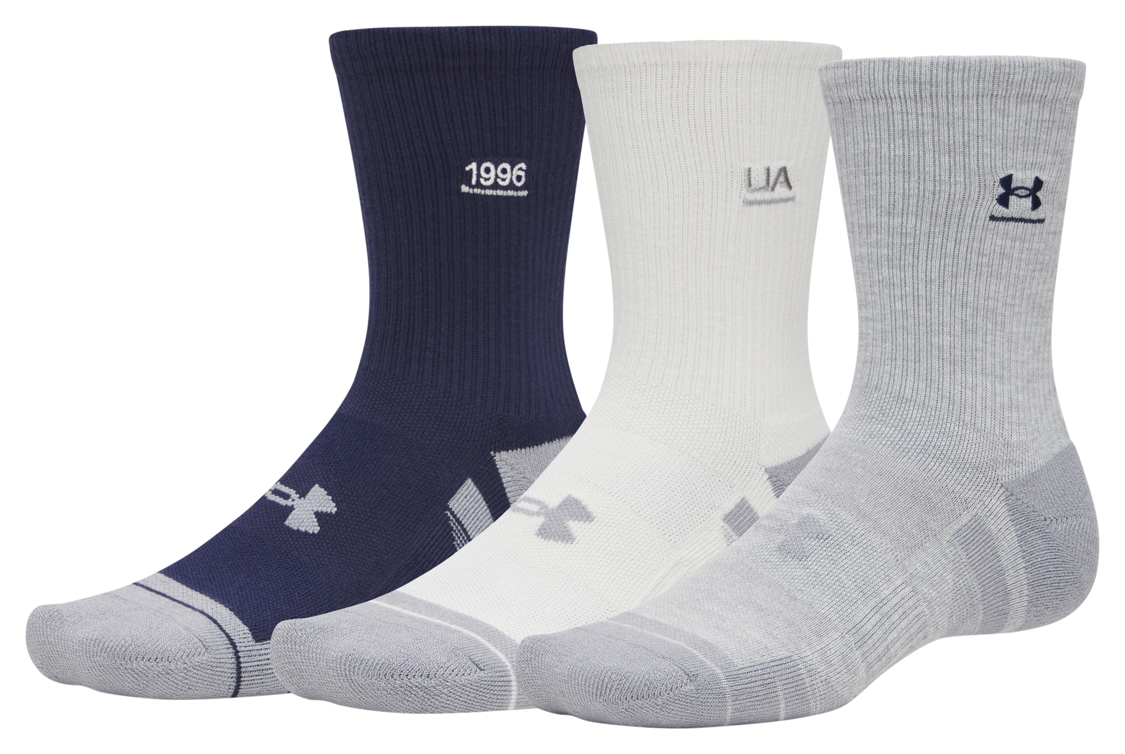 Image of Under Armour Performance Tech Crew Socks for Men 3-Pack