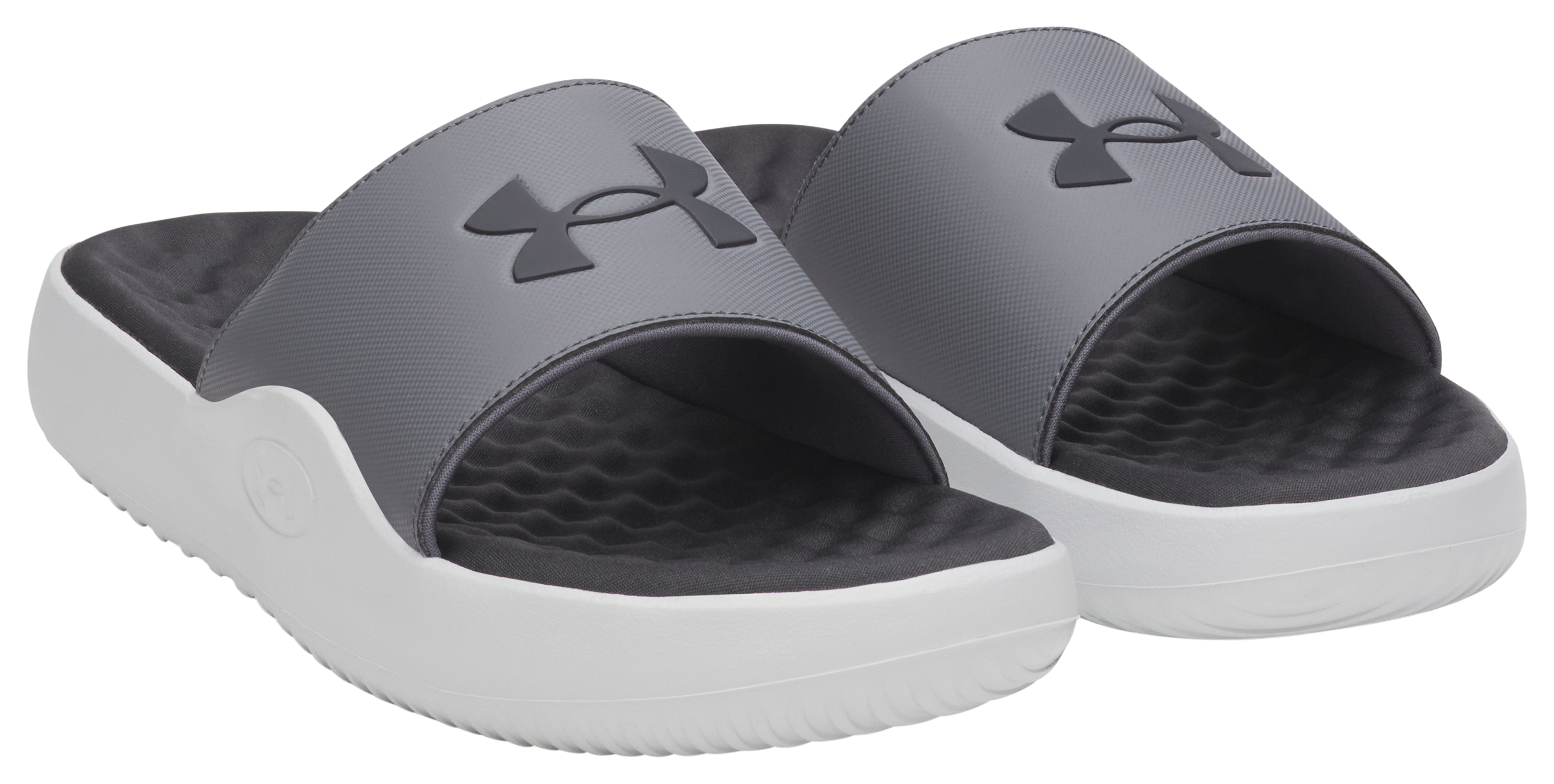 Image of Under Armour Ignite Pro 8 Fixed-Strap Slides for Men - Castlerock