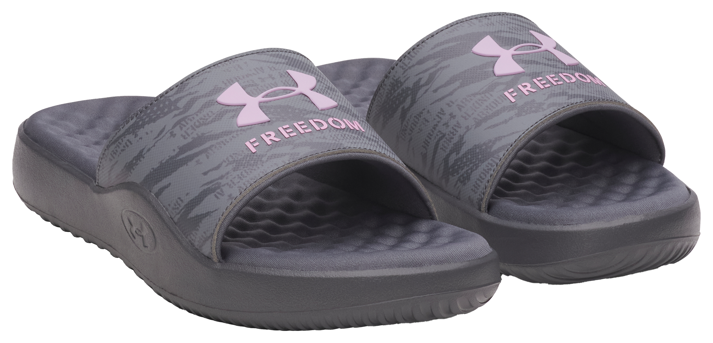Image of Under Armour Ignite Pro 8 Fixed-Strap Freedom Slides for Women - Castlerock