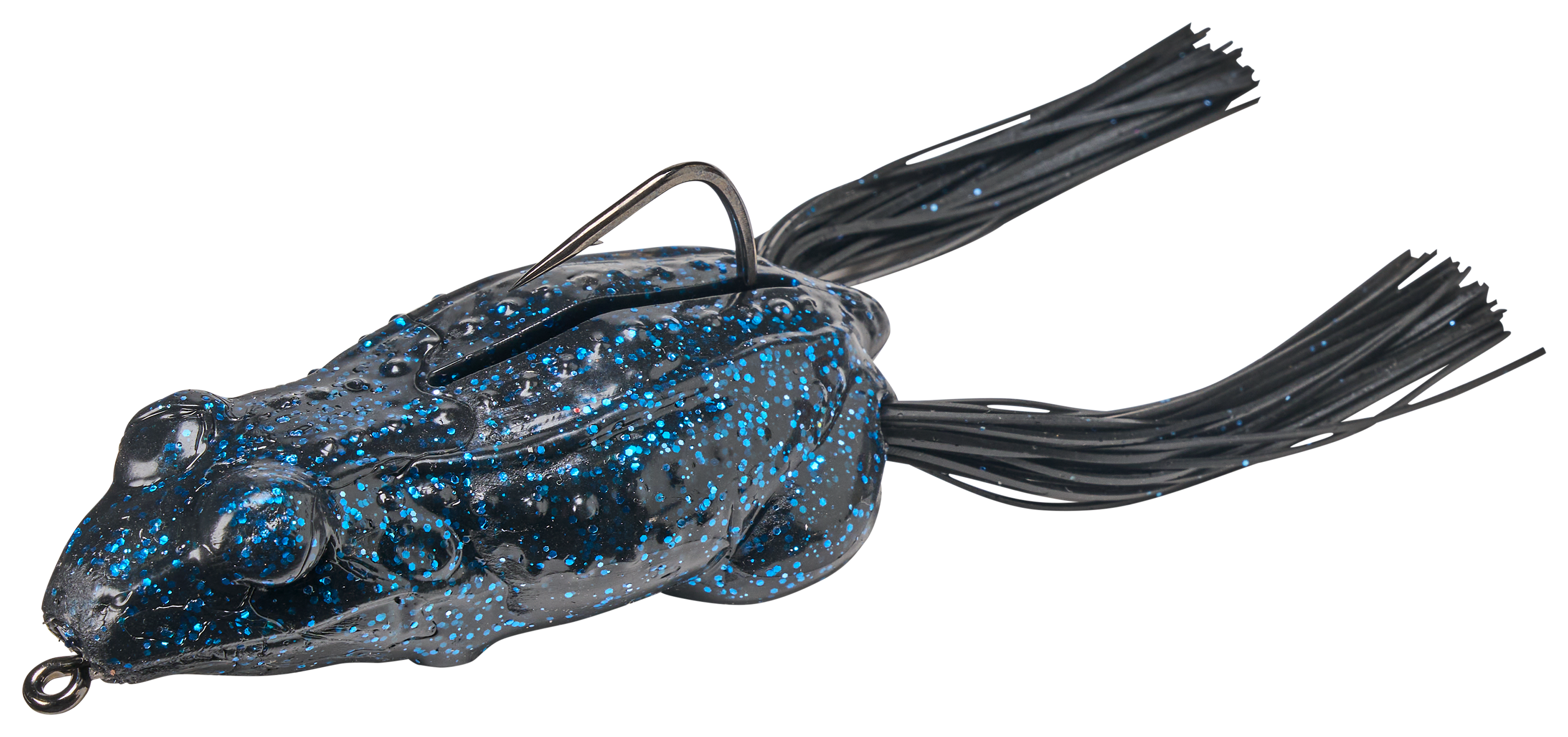 Image of "Savage Gear Tough Frog - Black Blue Flake - 3-1/2"""