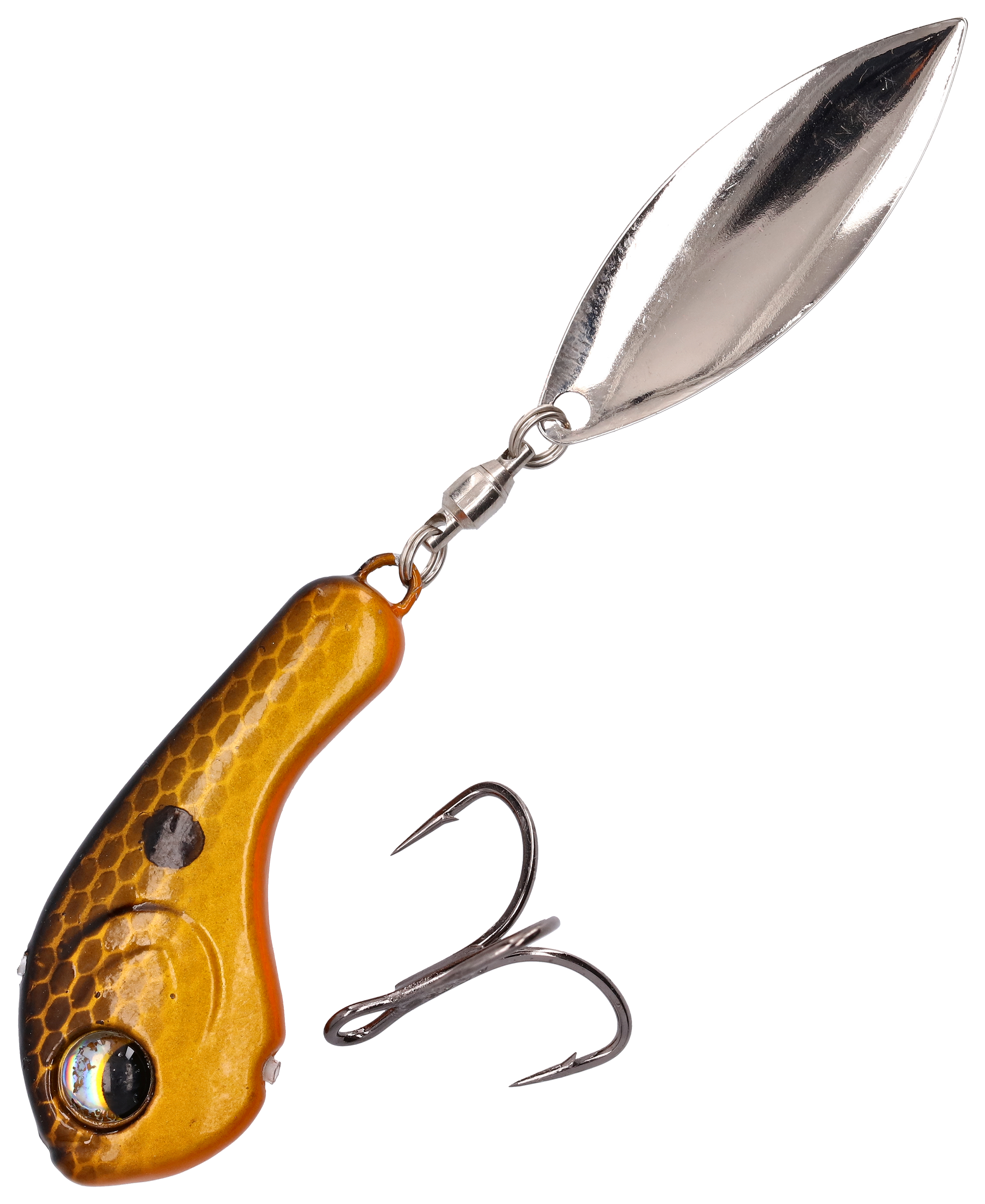 Bass Pro Shops Line-Thru Tail Spin - Gold Black Back - 1-3/4" - 1 oz.