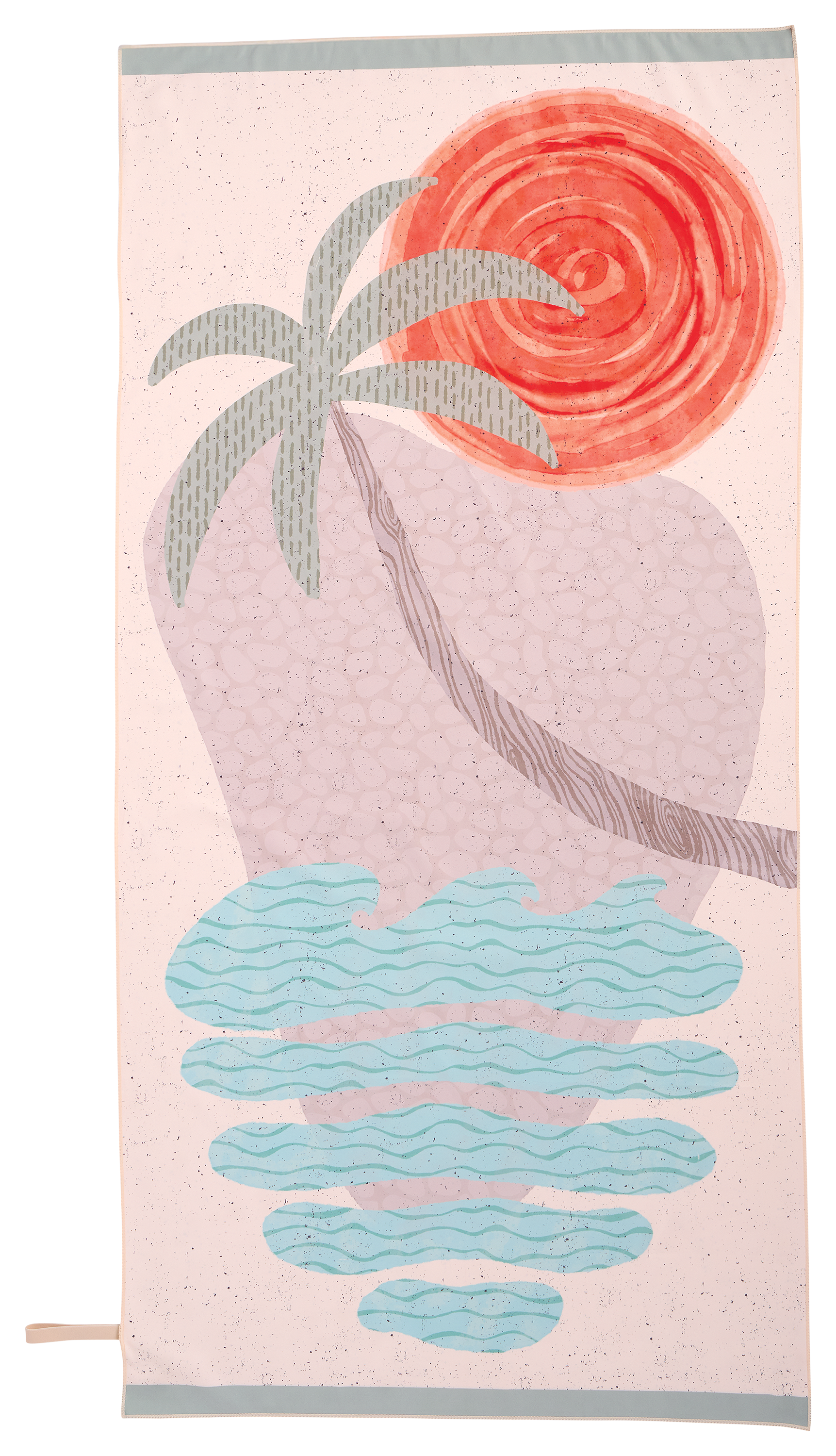 Image of White River Home Breeze Dry Beach Towel - Palm Tree