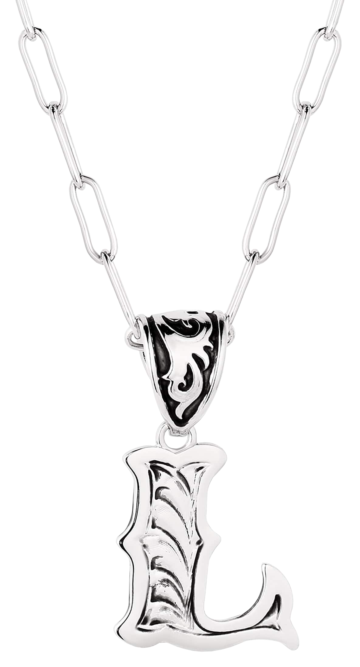 Image of "Montana Silversmiths Western ""L"" Initial Necklace"