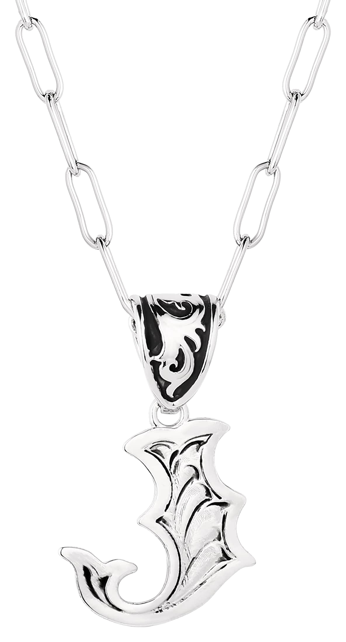 Image of "Montana Silversmiths Western ""J"" Initial Necklace"