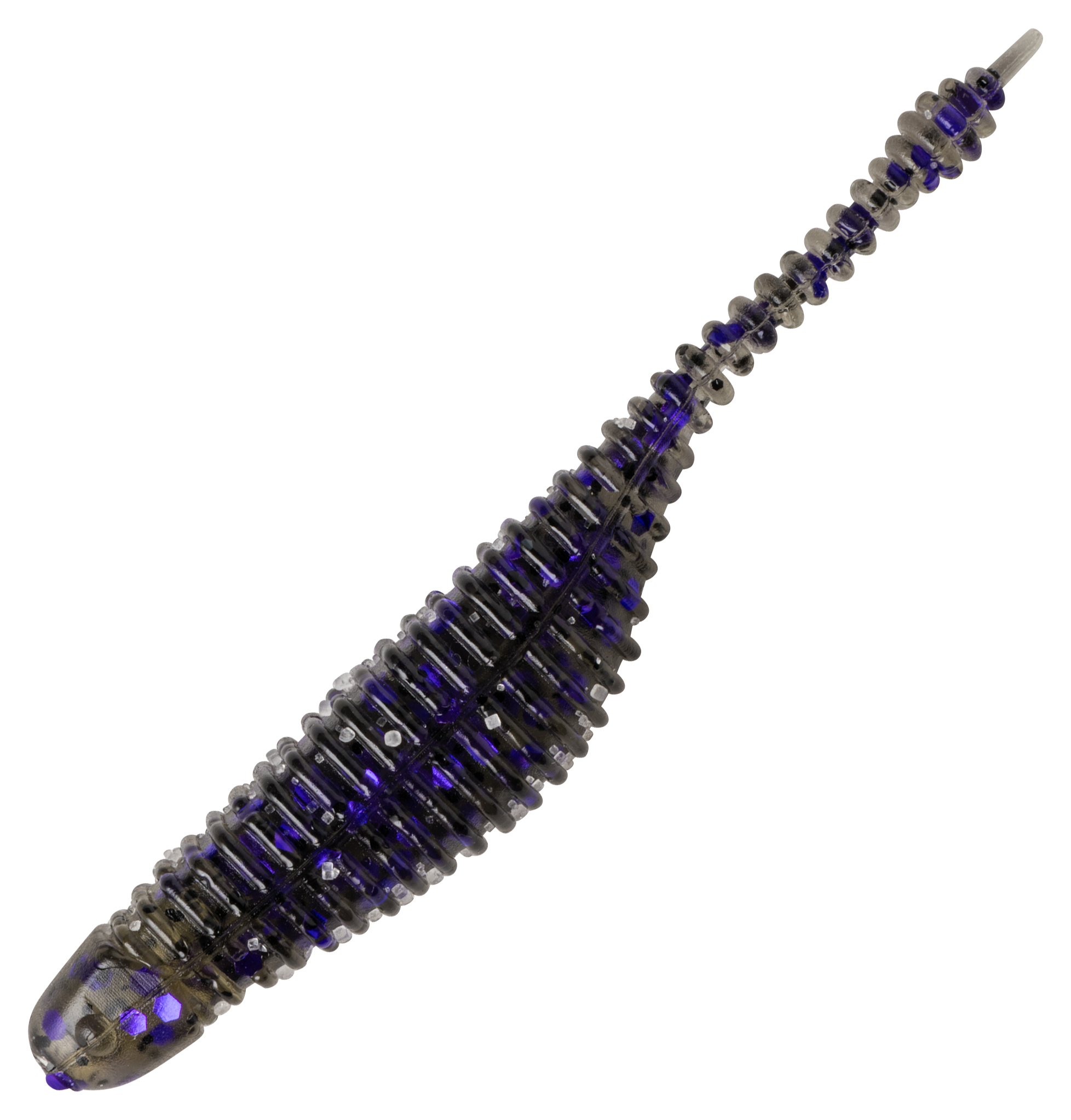 Image of "Great Lakes Finesse Drop Minnow - Smoke/Clear Purple Flake - 2-1/4"""