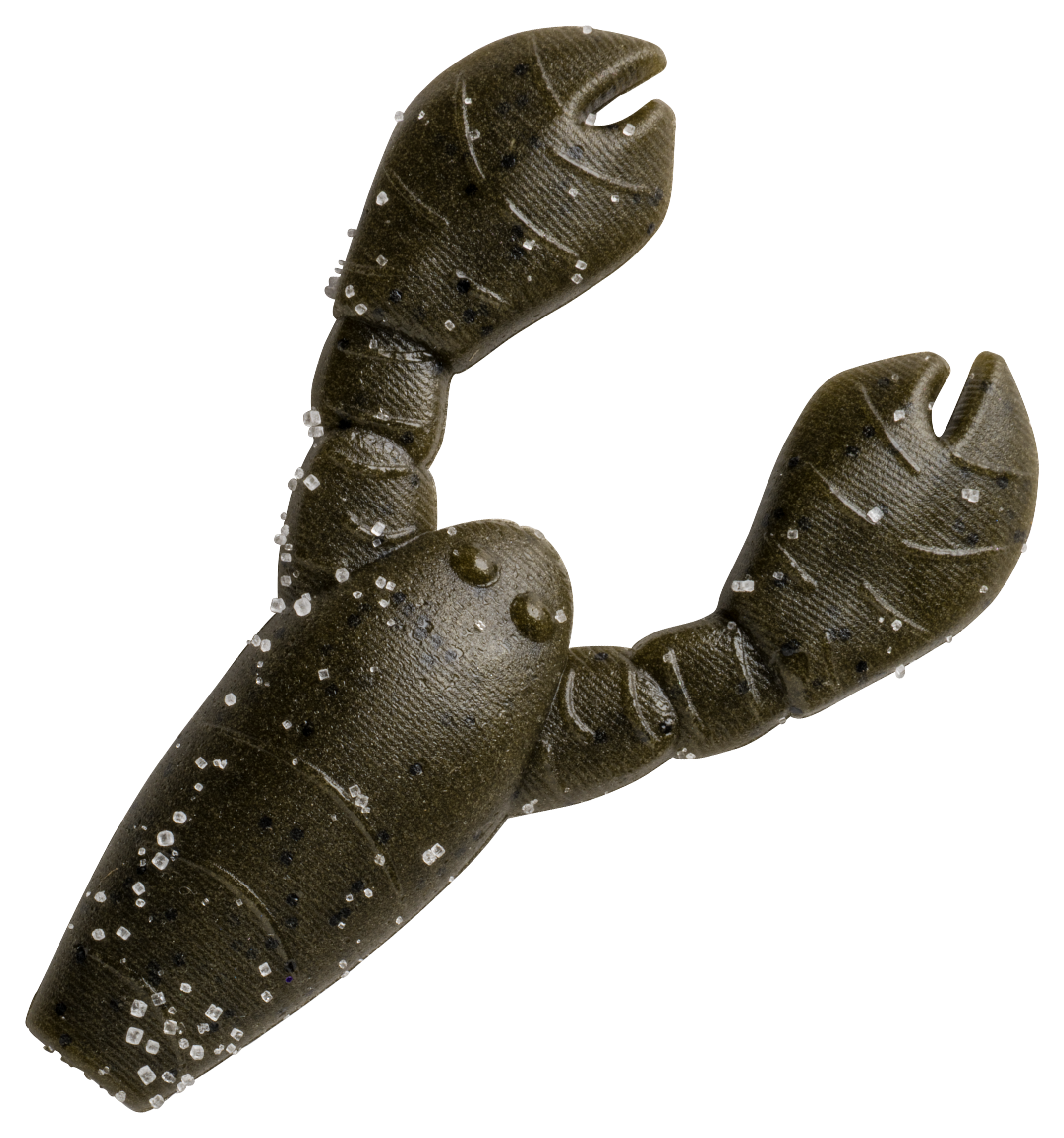 Image of "Great Lakes Finesse Snack Craw - Green Pumpkin - 1.7"""