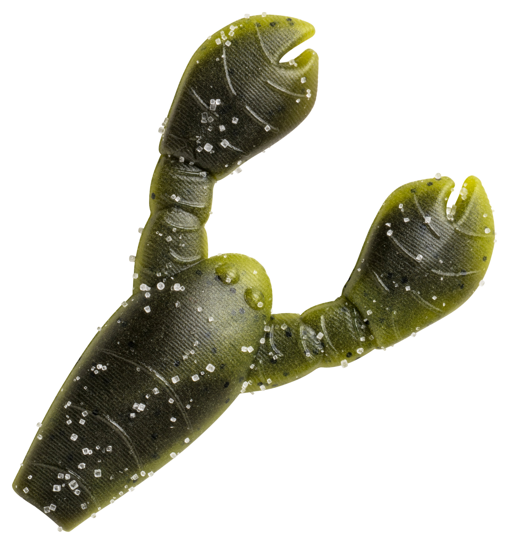 Image of "Great Lakes Finesse Snack Craw - Green Pumpkin Watermelon - 1.7"""
