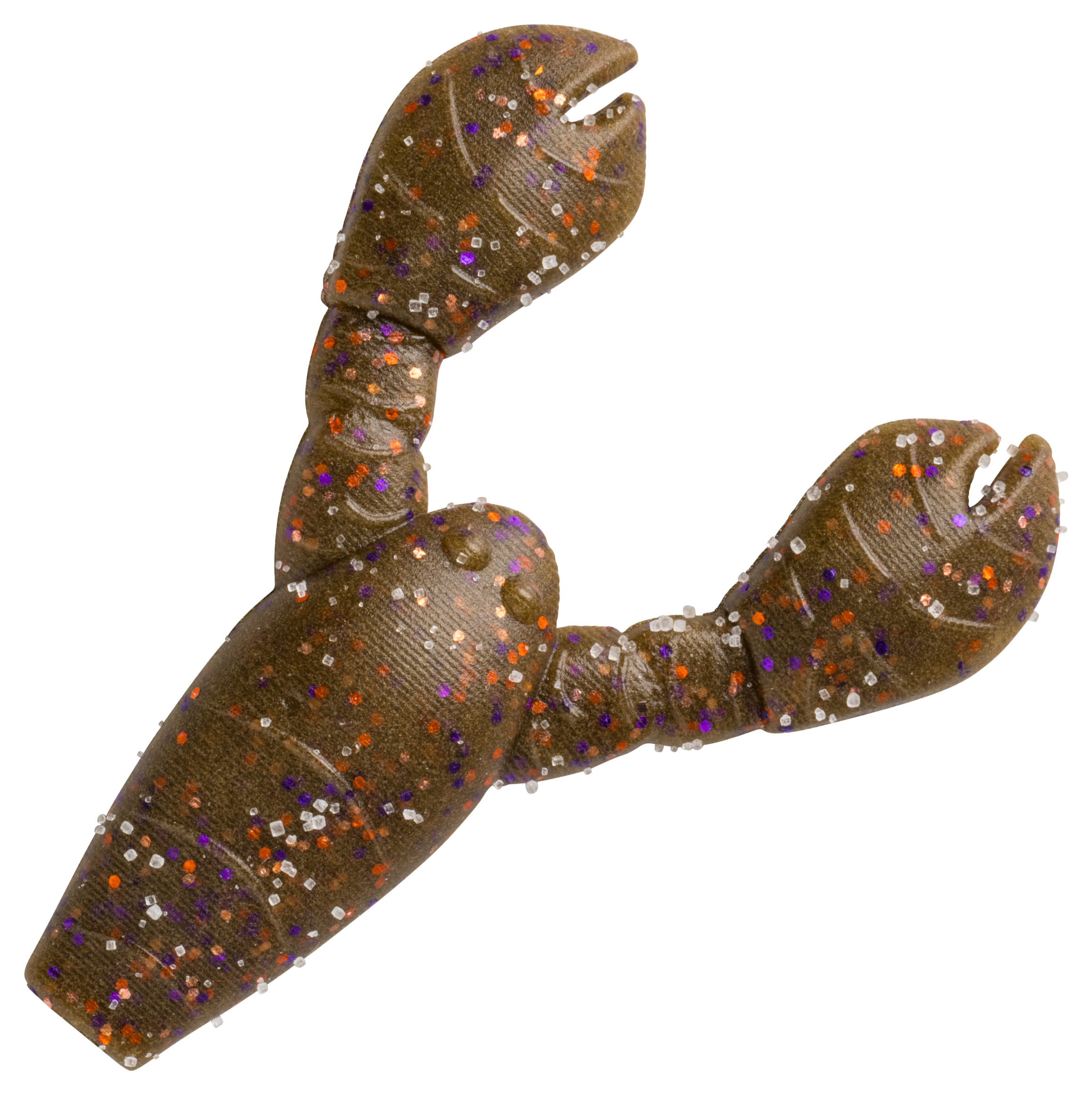 Image of "Great Lakes Finesse Snack Craw - Green Pumpkin Purple Copper - 1.7"""