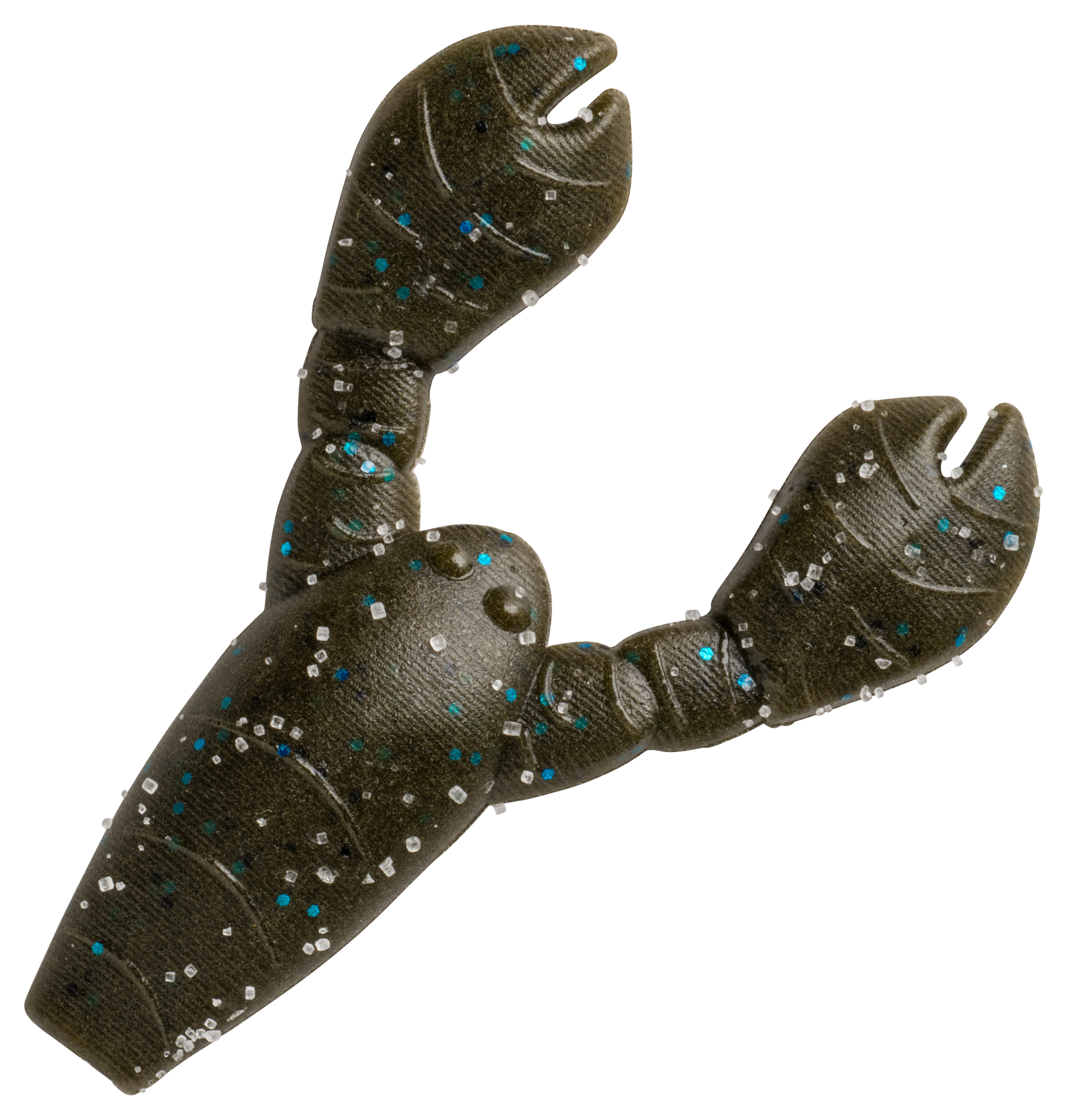 Image of "Great Lakes Finesse Snack Craw - Green Pumpkin Blue - 1.7"""