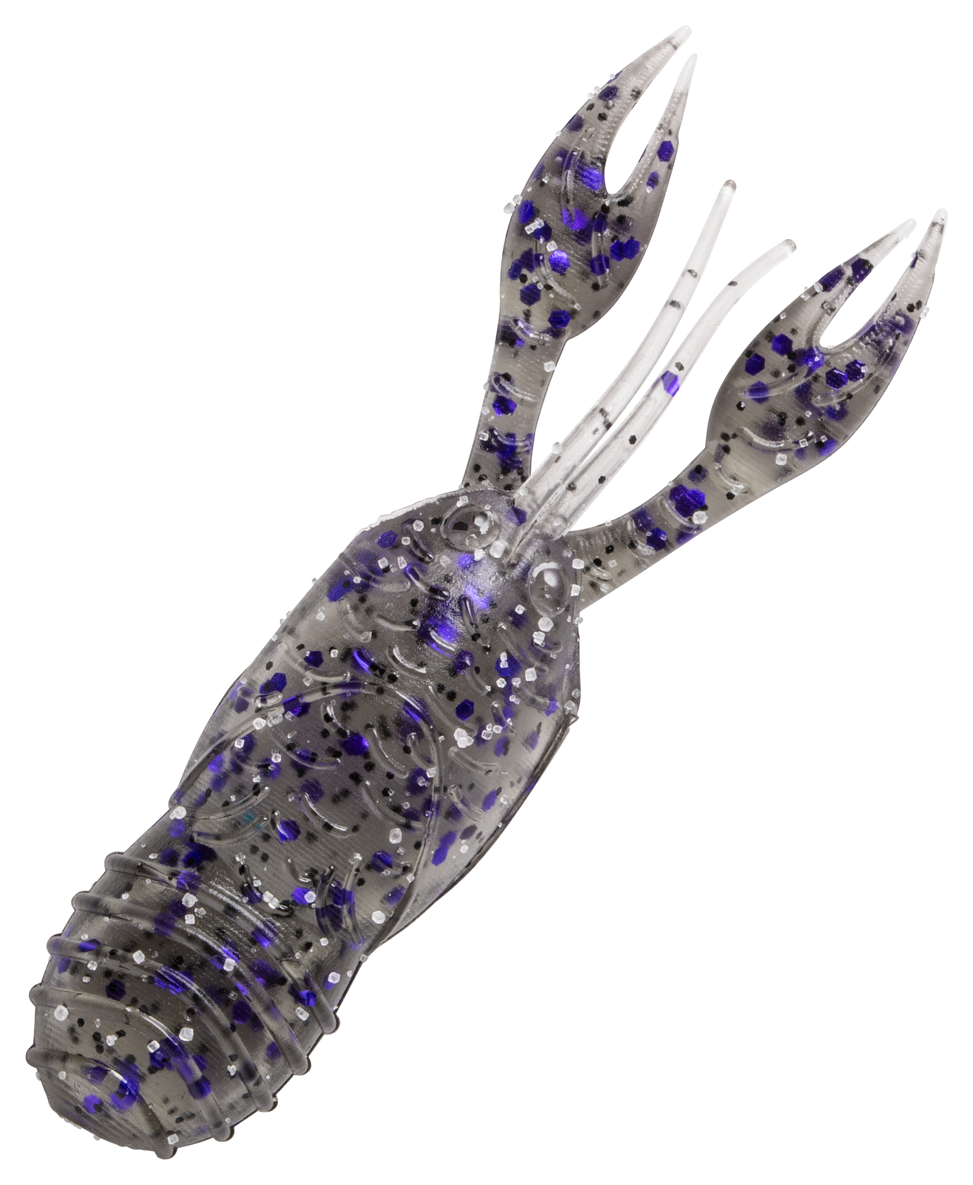 Image of "Great Lakes Finesse Juvy Craw - Smoke Clear Purple Flake - 2"""