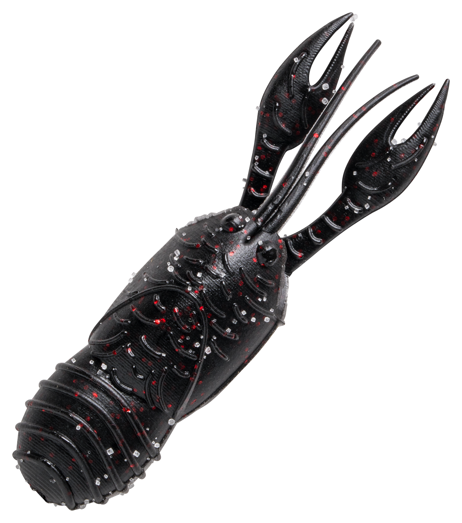 Image of "Great Lakes Finesse Juvy Craw - Matte Black Red - 2"""
