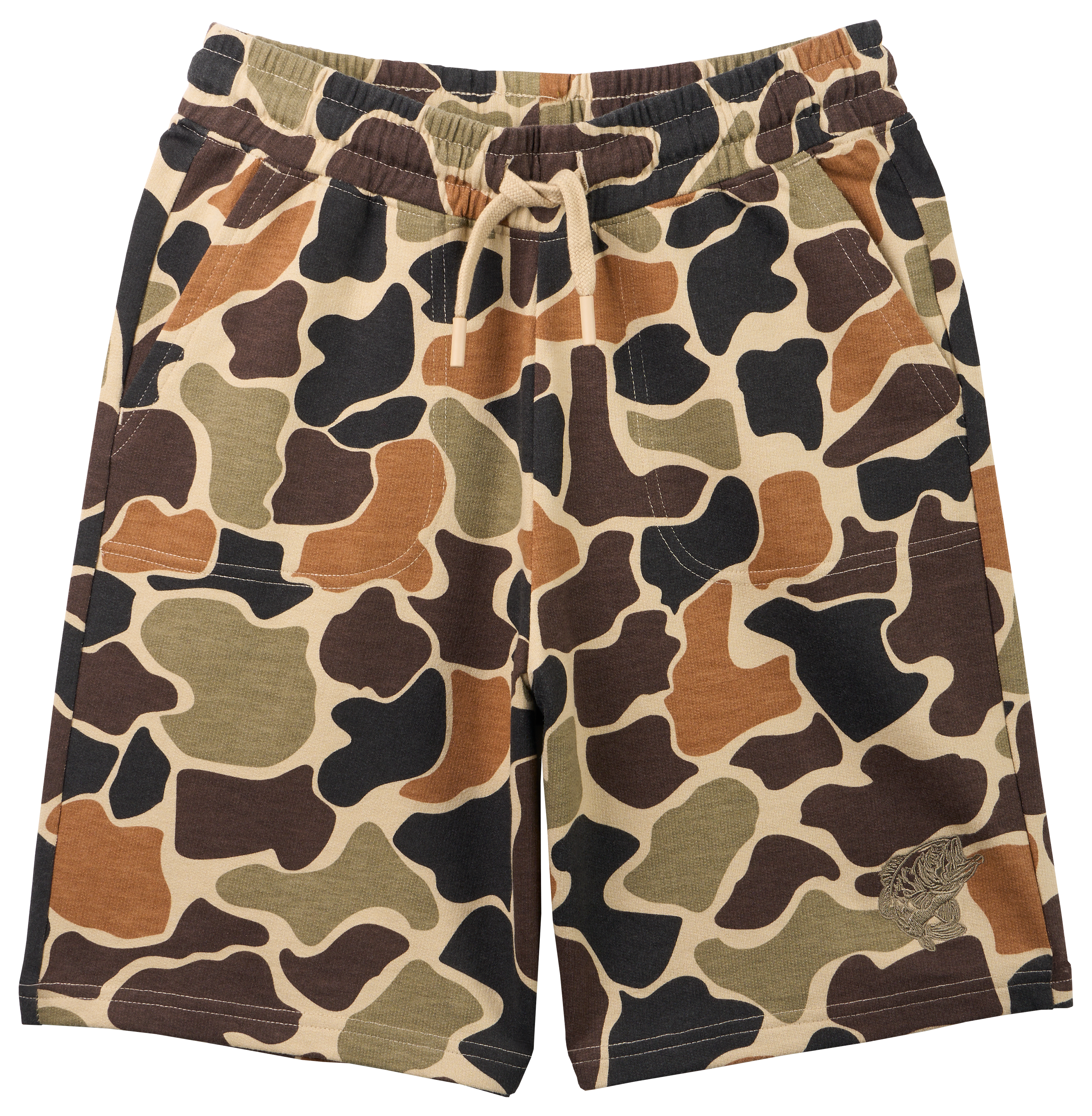 Image of Bass Pro Shops Logo Shorts for Kids - Woodland Olive