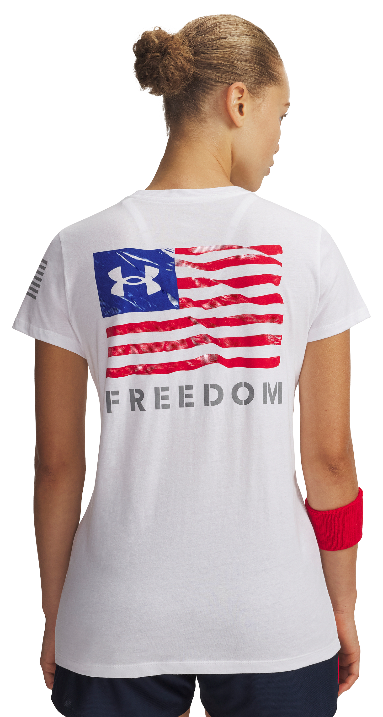 Image of Under Armour Freedom Banner Short-Sleeve T-Shirt - White