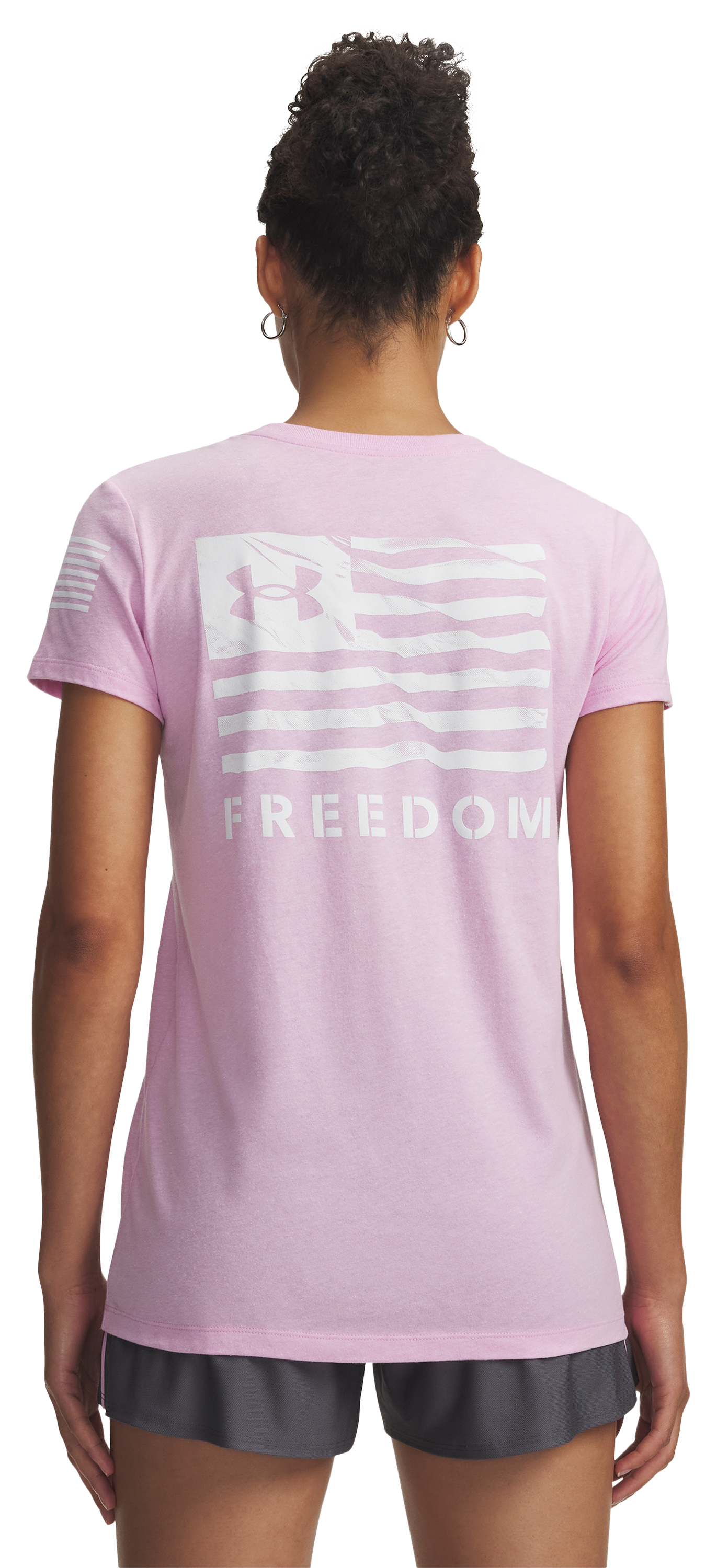 Image of Under Armour Freedom Banner Short-Sleeve T-Shirt - Pink Trance