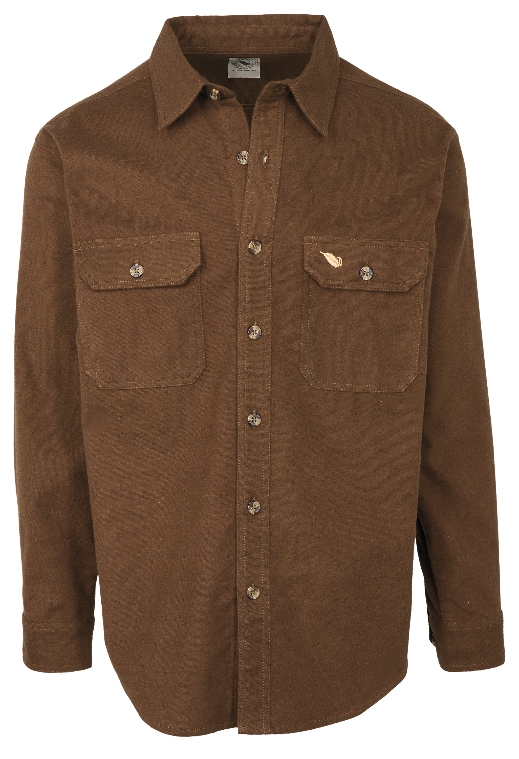 Image of Mack's Prairie Wings Chamois Long-Sleeve Shirt for Men - Brown