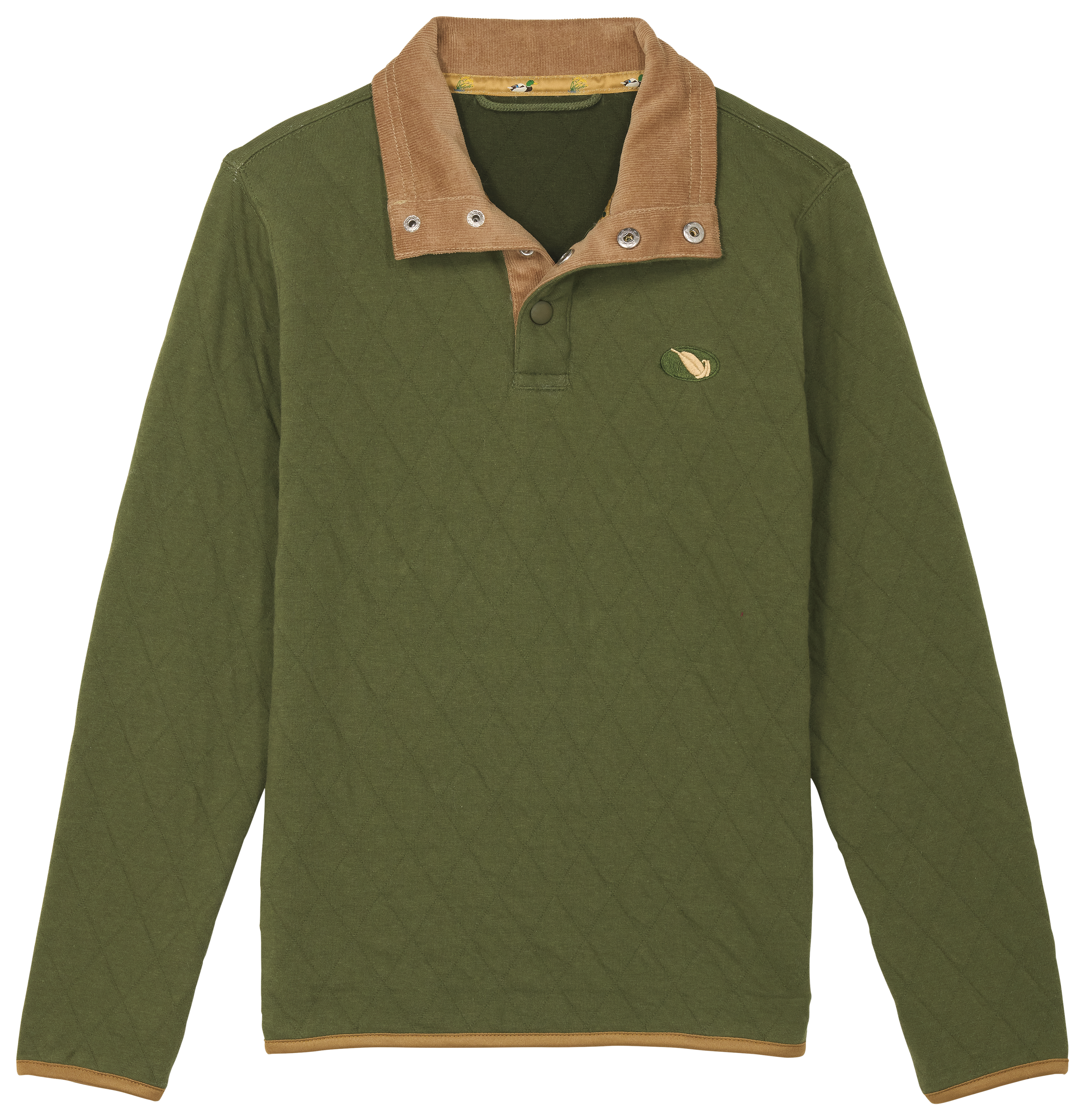 Image of Mack's Prairie Wings Quilted Boondock Pullover for Youth - Epidote