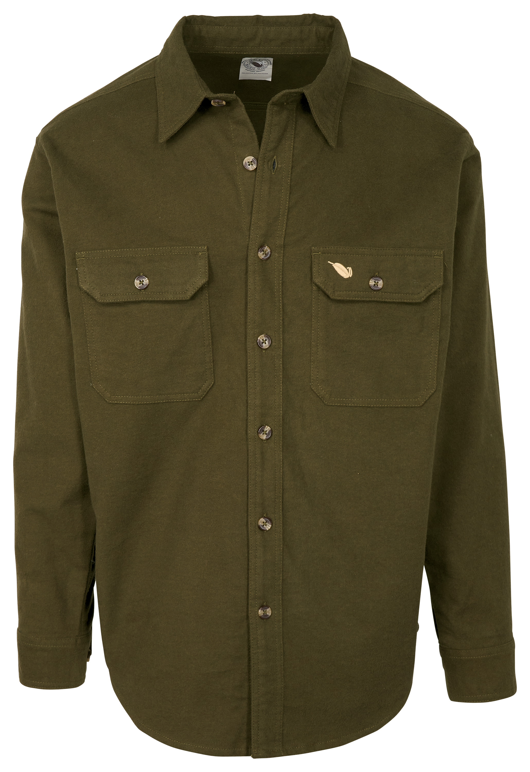 Image of Mack's Prairie Wings Chamois Long-Sleeve Shirt for Men - Moss