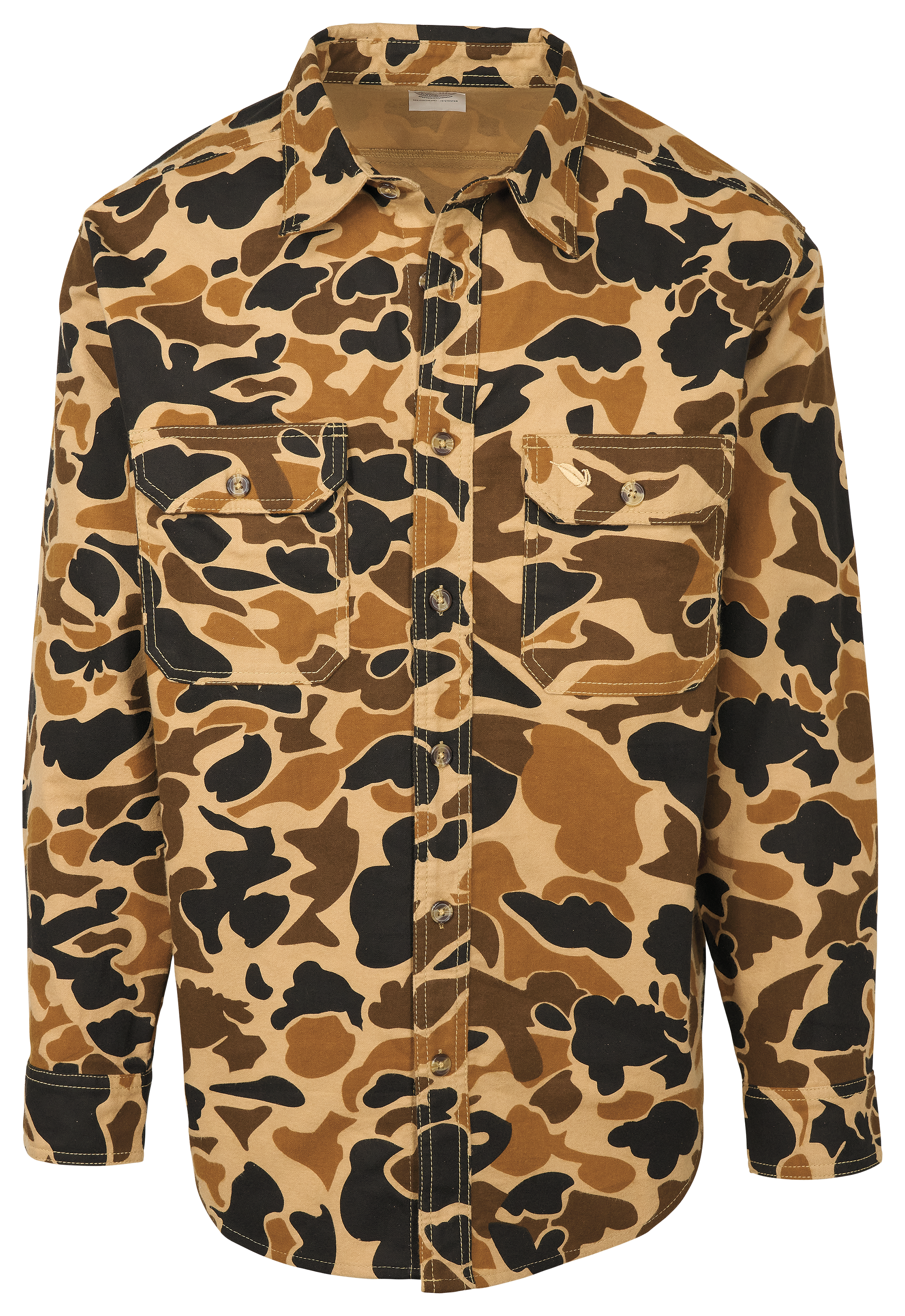 Image of Mack's Prairie Wings Chamois Long-Sleeve Shirt for Men - Old School Camo - 2XL