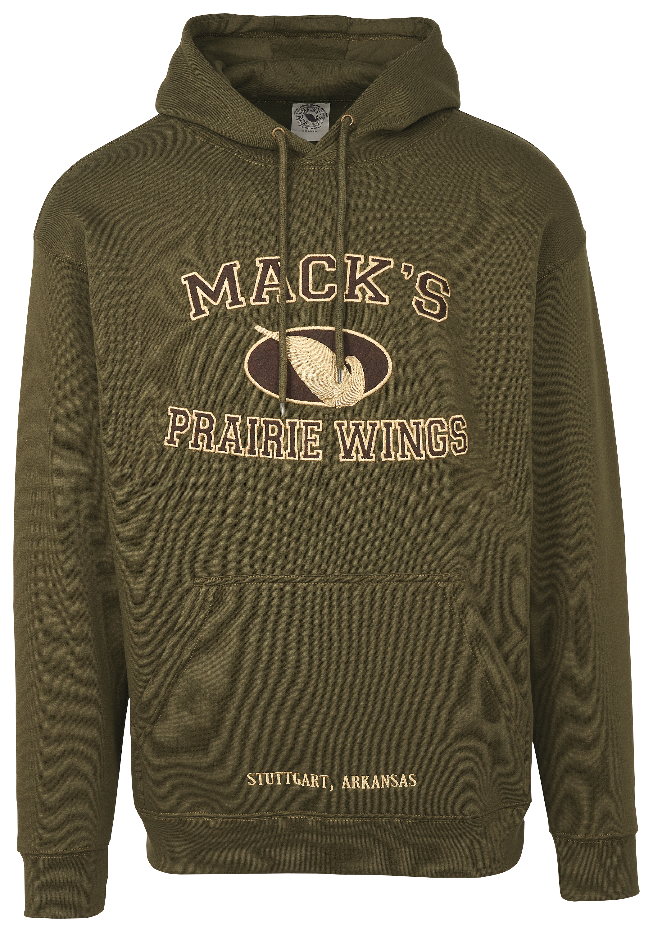 Image of Mack's Prairie Wings Magnum 12 Hoodie for Men - Olive Drab