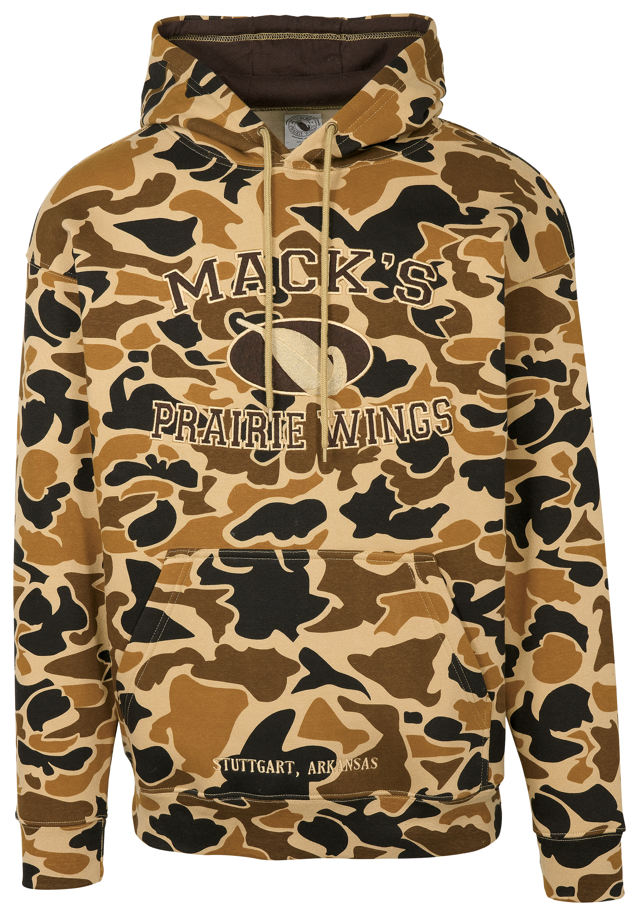 Image of Mack's Prairie Wings Magnum 12 Hoodie for Men - Old School Camo
