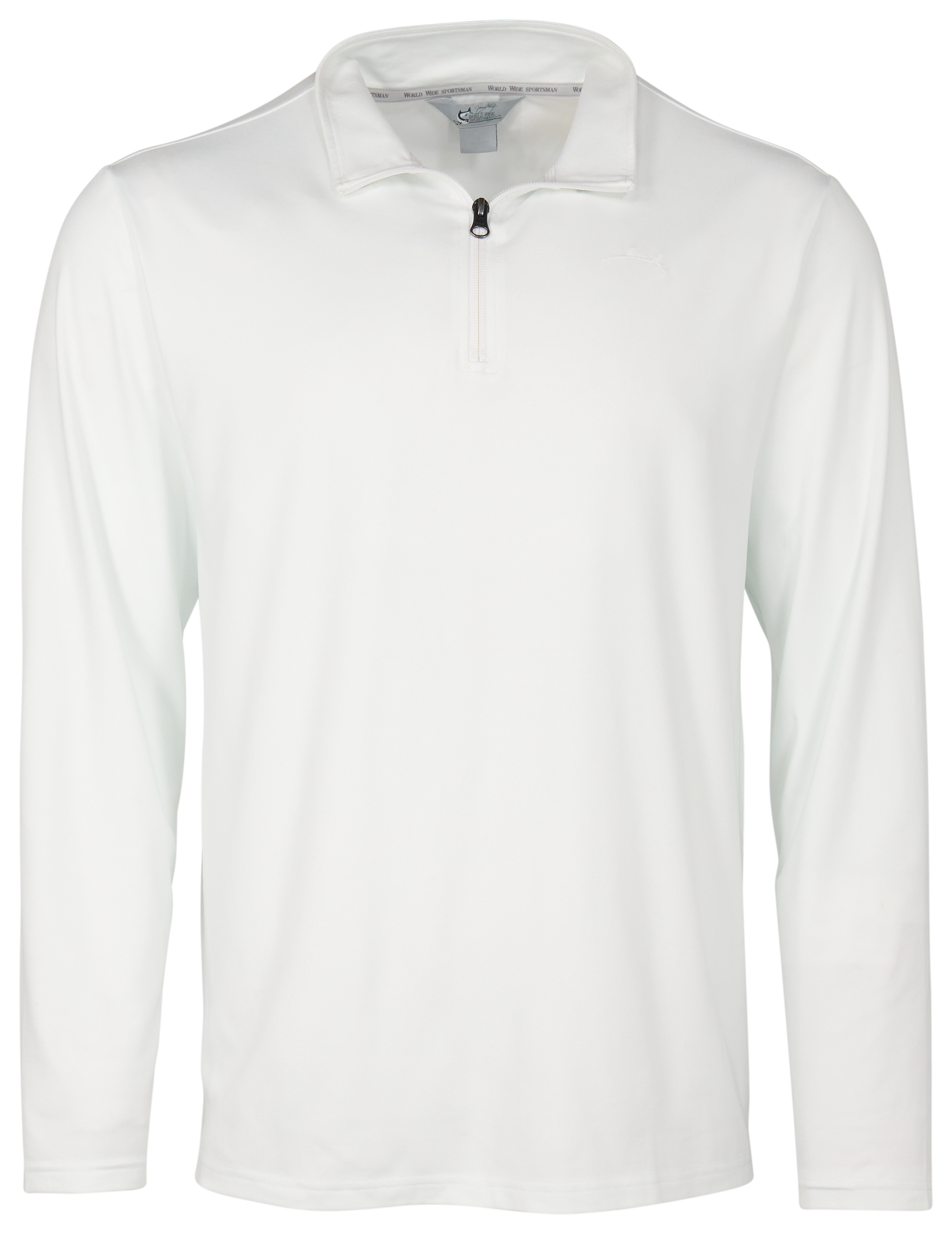 Image of World Wide Sportsman Bayshore Quarter-Zip Long-Sleeve Pullover - Bright White