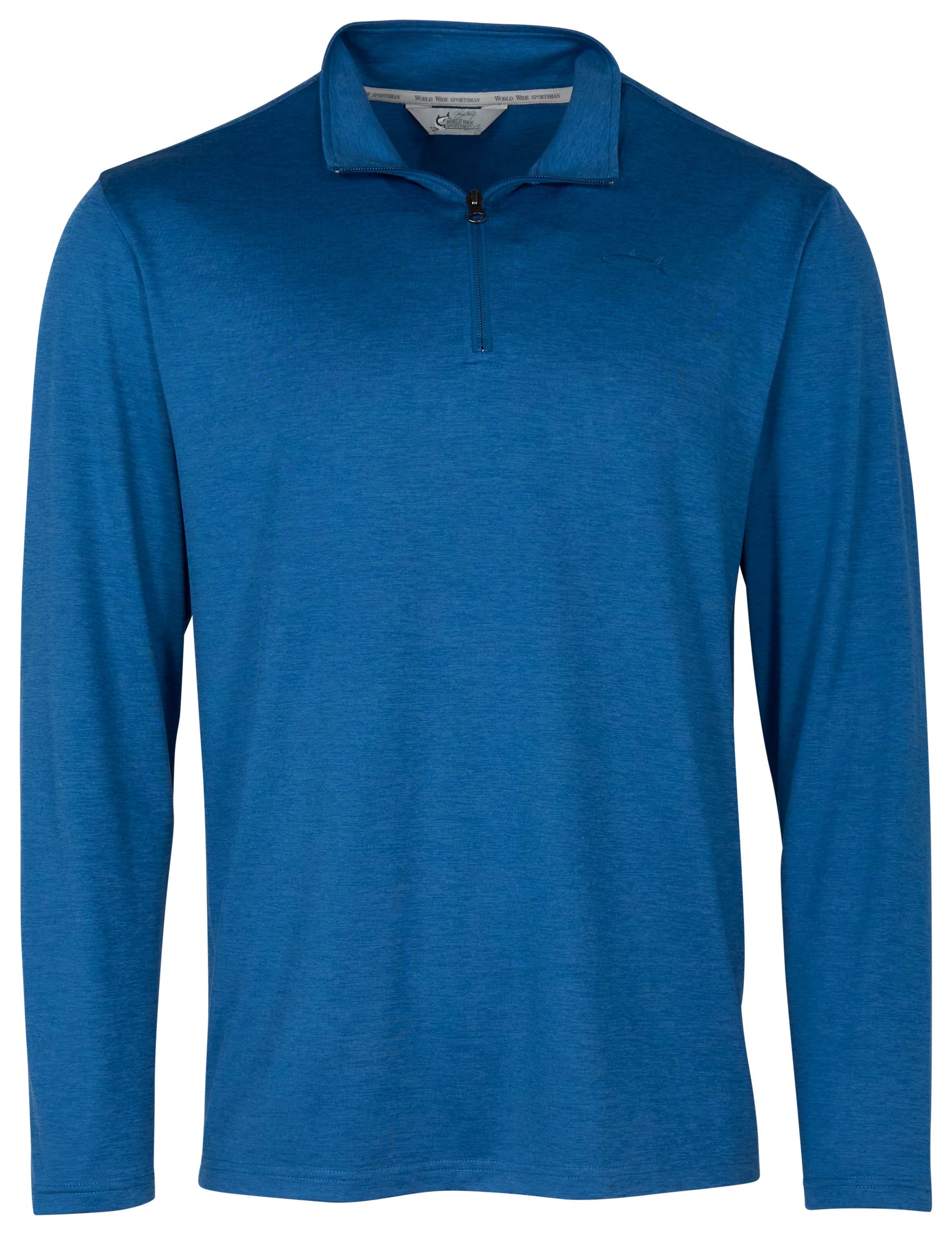 Image of World Wide Sportsman Bayshore Quarter-Zip Long-Sleeve Pullover - Dark Blue