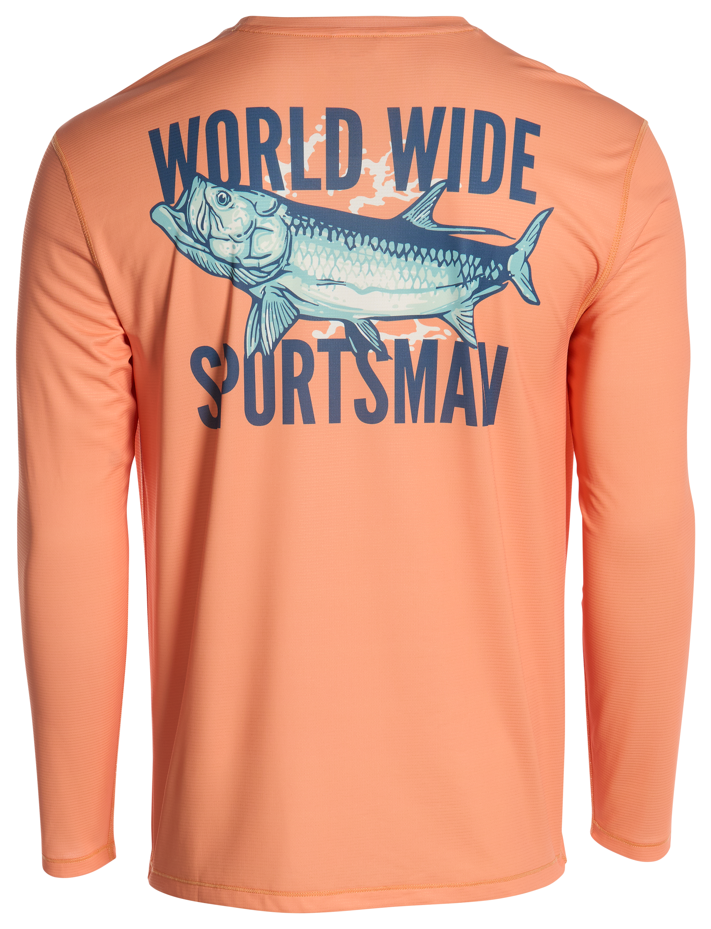Image of World Wide Sportsman Tarpon Graphic Long-Sleeve T-Shirt - Copper Tan