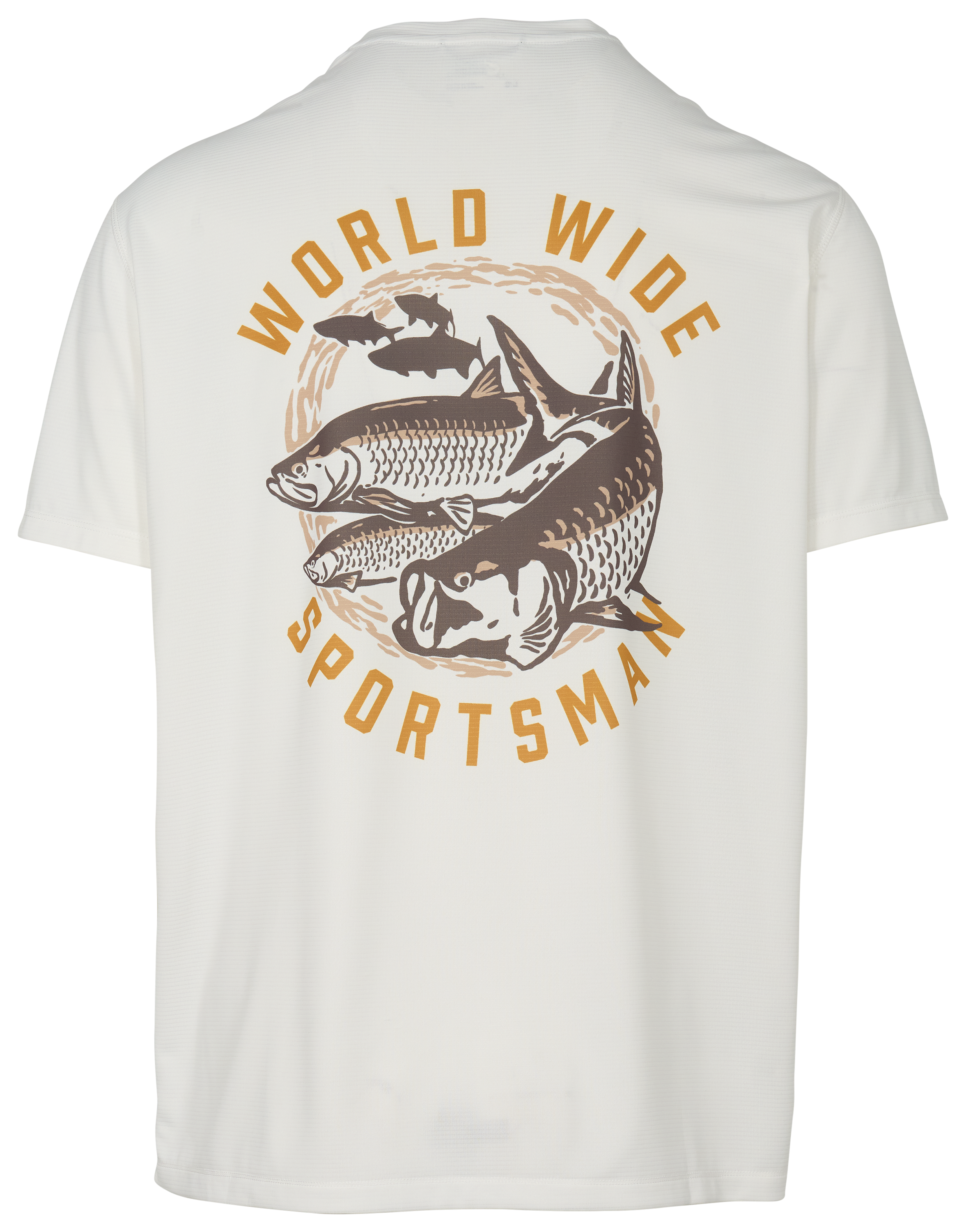 Image of World Wide Sportsman 3D Cool XX Fish Graphic Short-Sleeve Shirt - Bright White