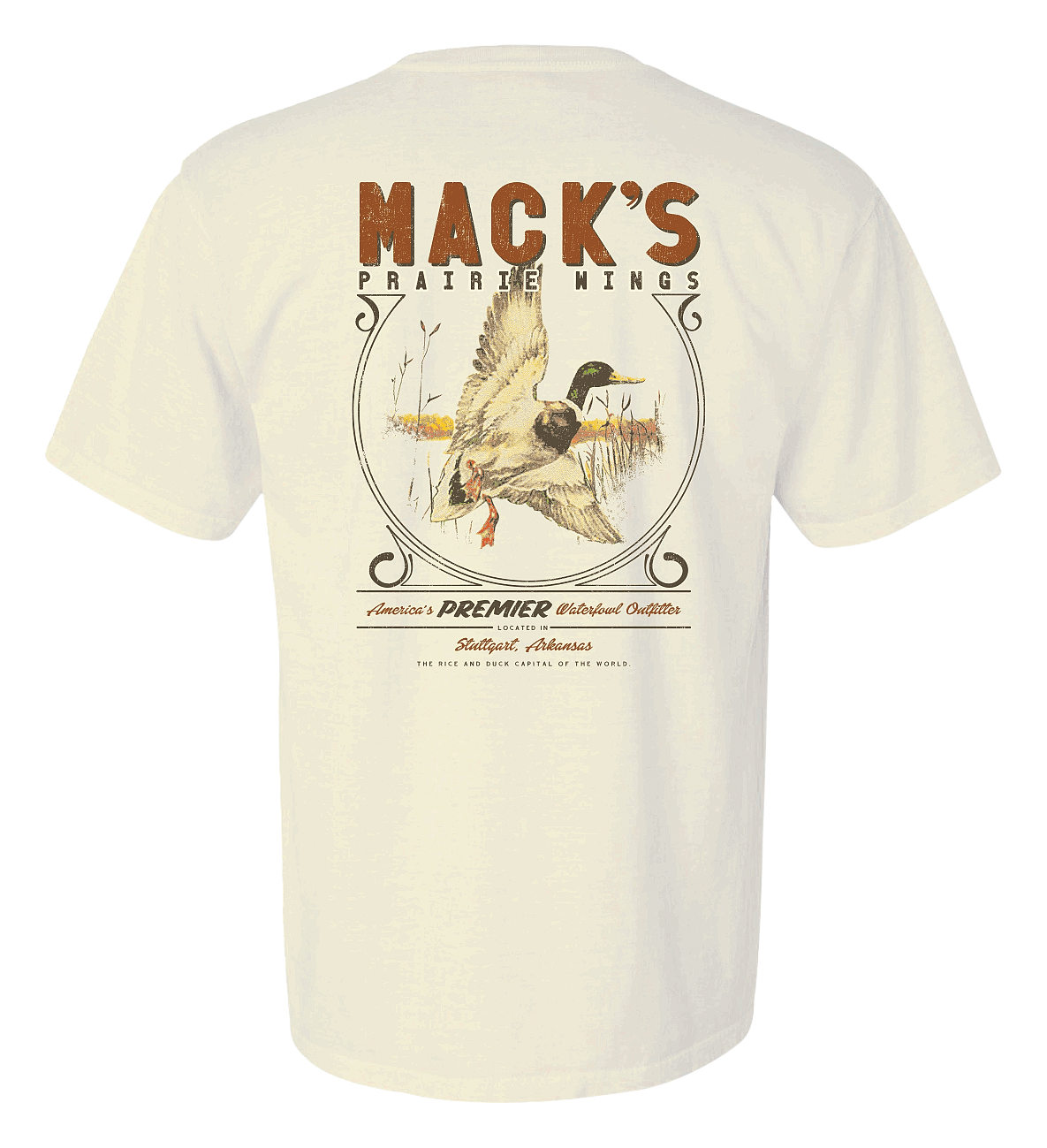 Image of Mack's Prairie Wings Stuttgart Flyer Short-Sleeve T-Shirt for Men - Ivory