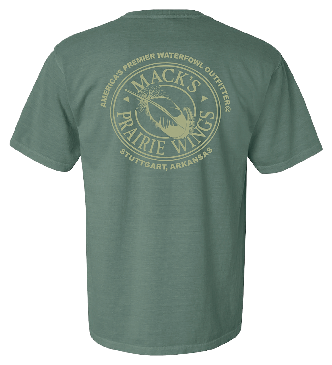 Image of Mack's Prairie Wings Logo Short-Sleeve T-Shirt - Light Green