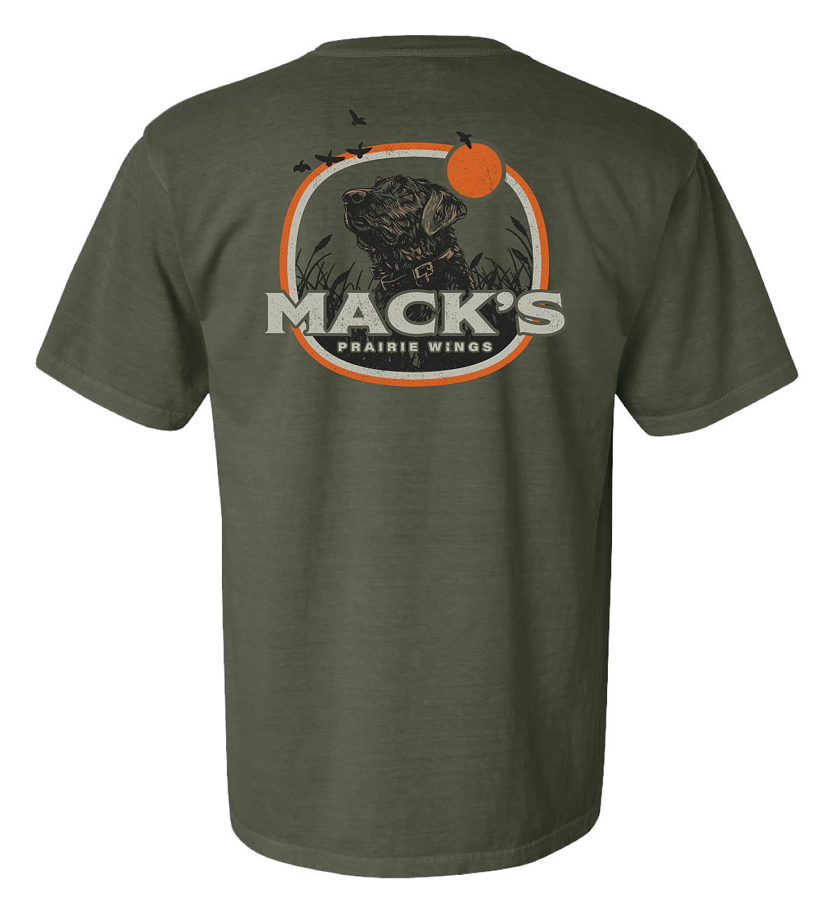 Image of Mack's Prairie Wings Blaze Dog Short-Sleeve T-Shirt - Sage
