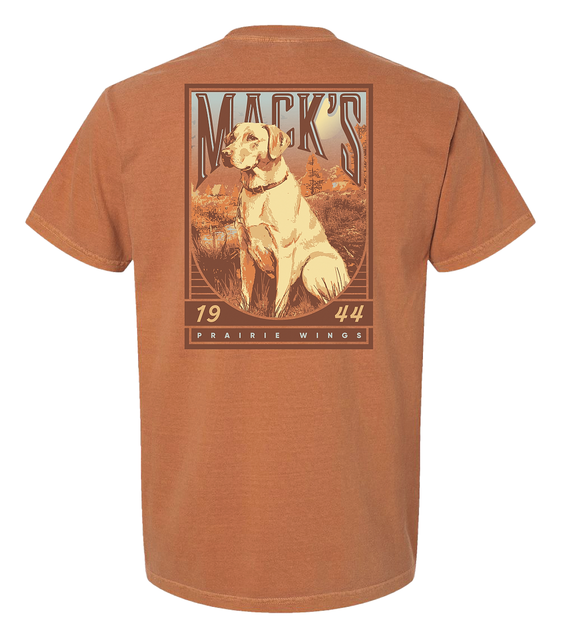 Image of Mack's Prairie Wings Man's Best Friend Short-Sleeve T-Shirt for Men - Yam