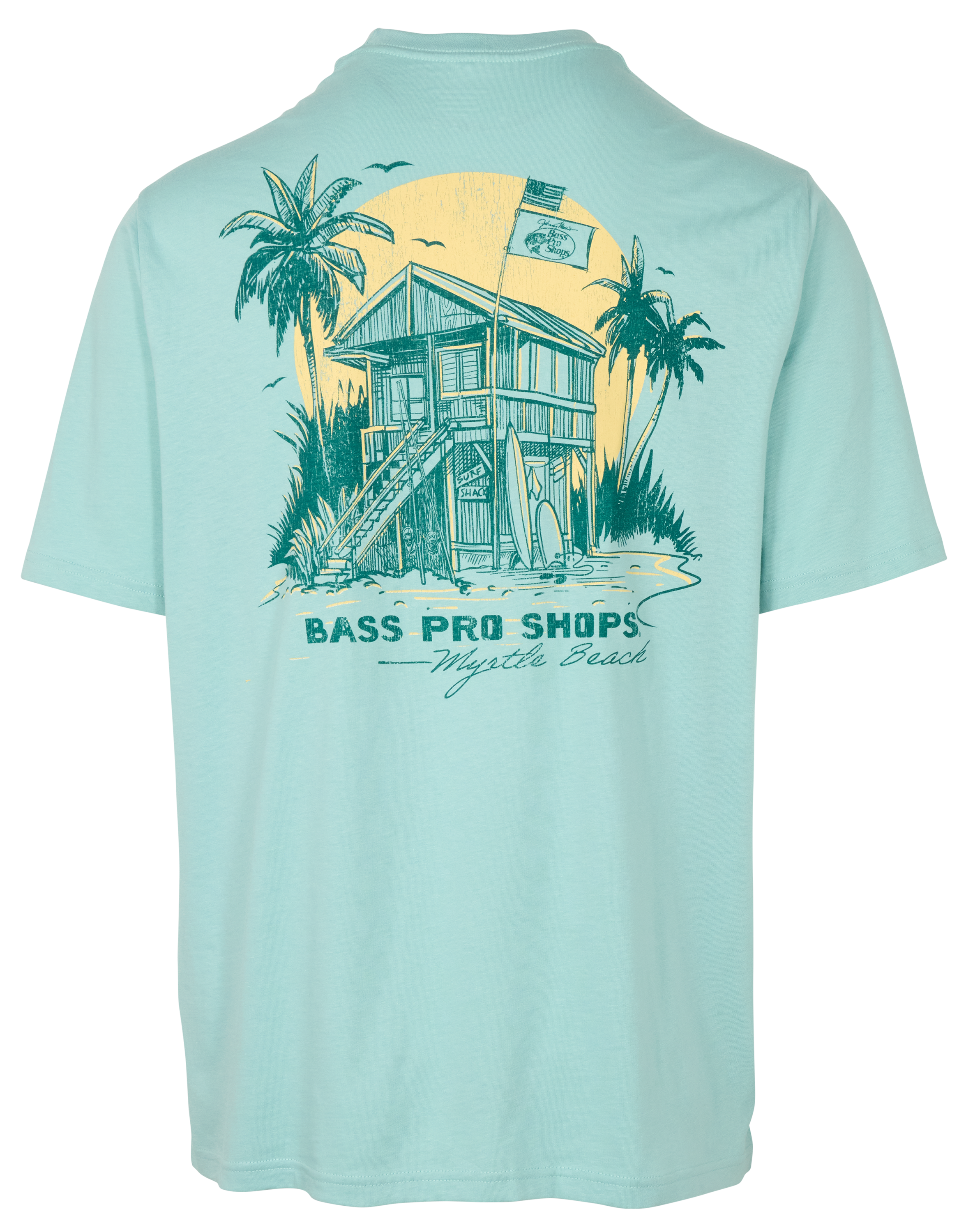 Image of Bass Pro Shops Myrtle Beach Surf Shack Short-Sleeve T-Shirt - Aquifer